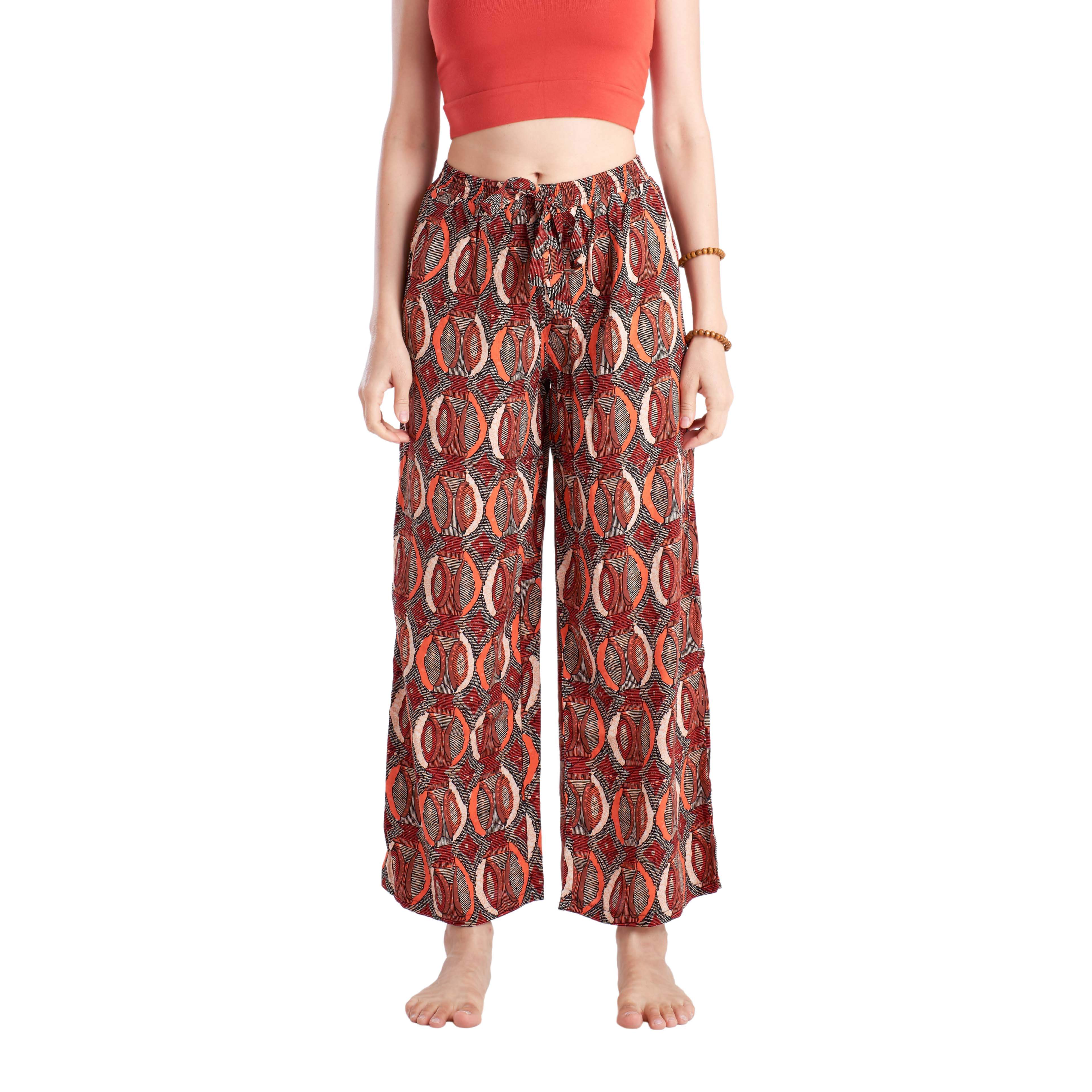 AMALFI PALAZZO Elepanta Palazzo | Elastic Waist - Buy Today Elephant Pants Jewelry And Bohemian Clothes Handmade In Thailand Help To Save The Elephants FairTrade And Vegan