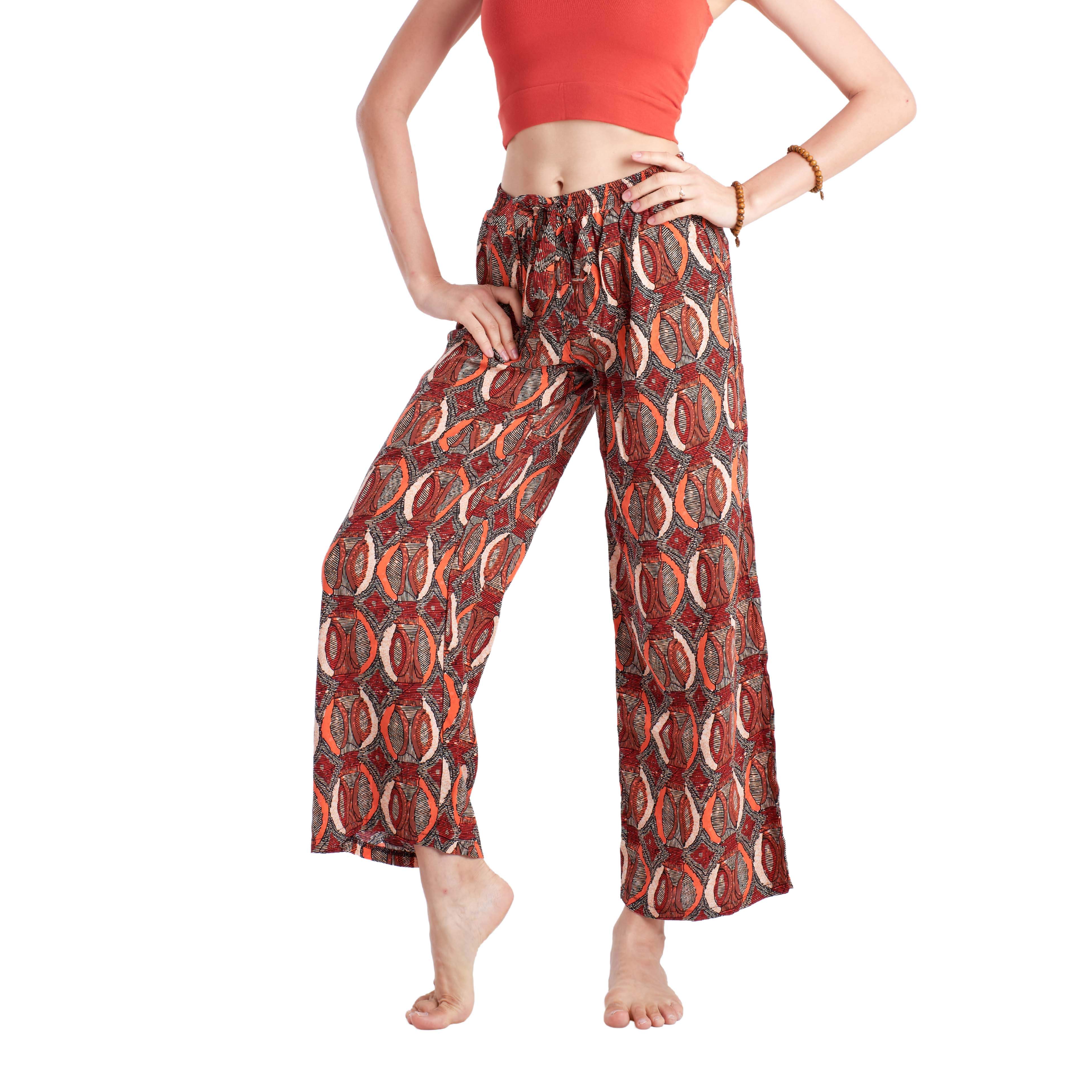 AMALFI PALAZZO Elepanta Palazzo | Elastic Waist - Buy Today Elephant Pants Jewelry And Bohemian Clothes Handmade In Thailand Help To Save The Elephants FairTrade And Vegan
