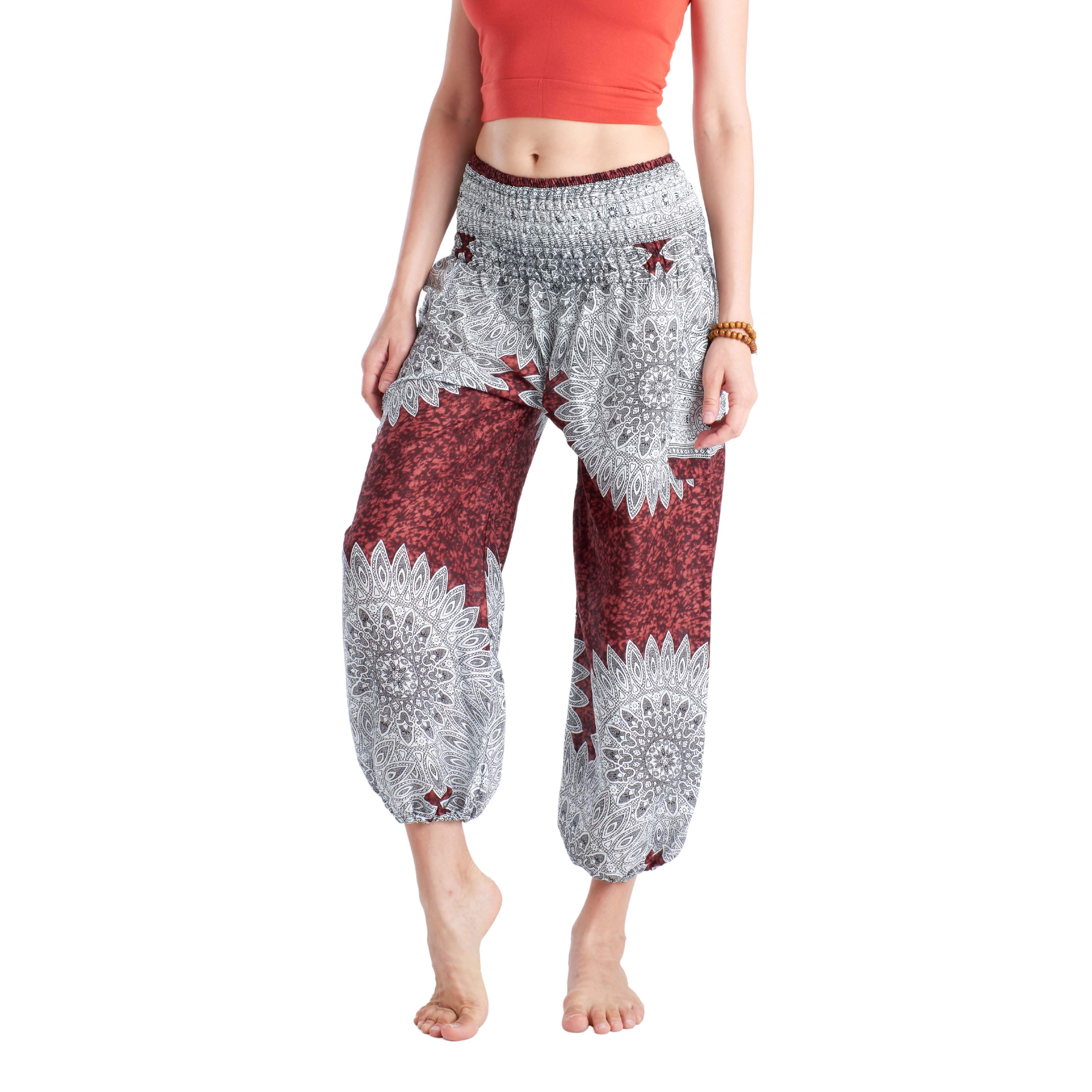 BENGALI ELEPHANT PANTS - BROWN Elepanta Harem Pants | Elastic Waist - Buy Today Elephant Pants Jewelry And Bohemian Clothes Handmade In Thailand Help To Save The Elephants FairTrade And Vegan