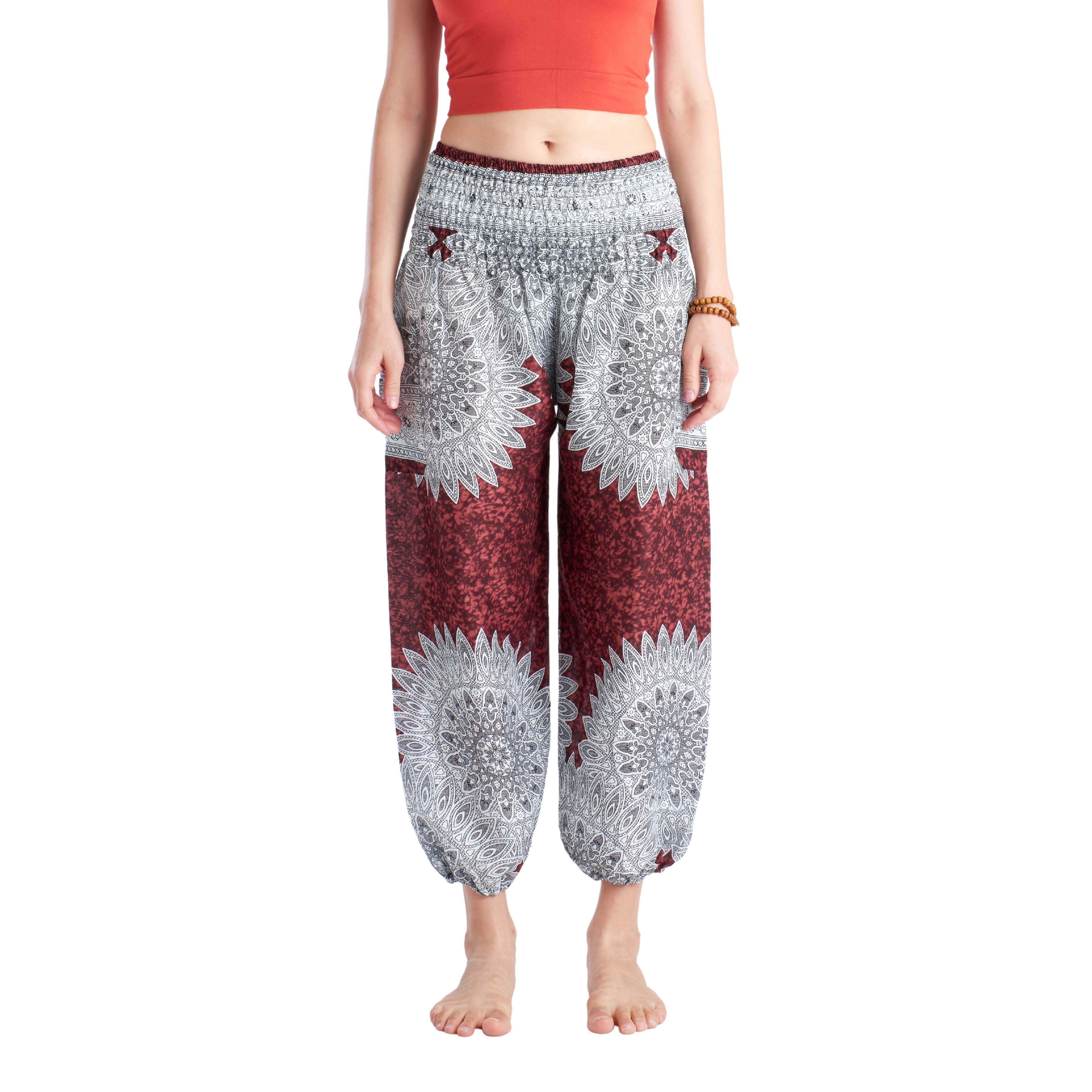 BENGALI ELEPHANT PANTS - BROWN Elepanta Harem Pants | Elastic Waist - Buy Today Elephant Pants Jewelry And Bohemian Clothes Handmade In Thailand Help To Save The Elephants FairTrade And Vegan
