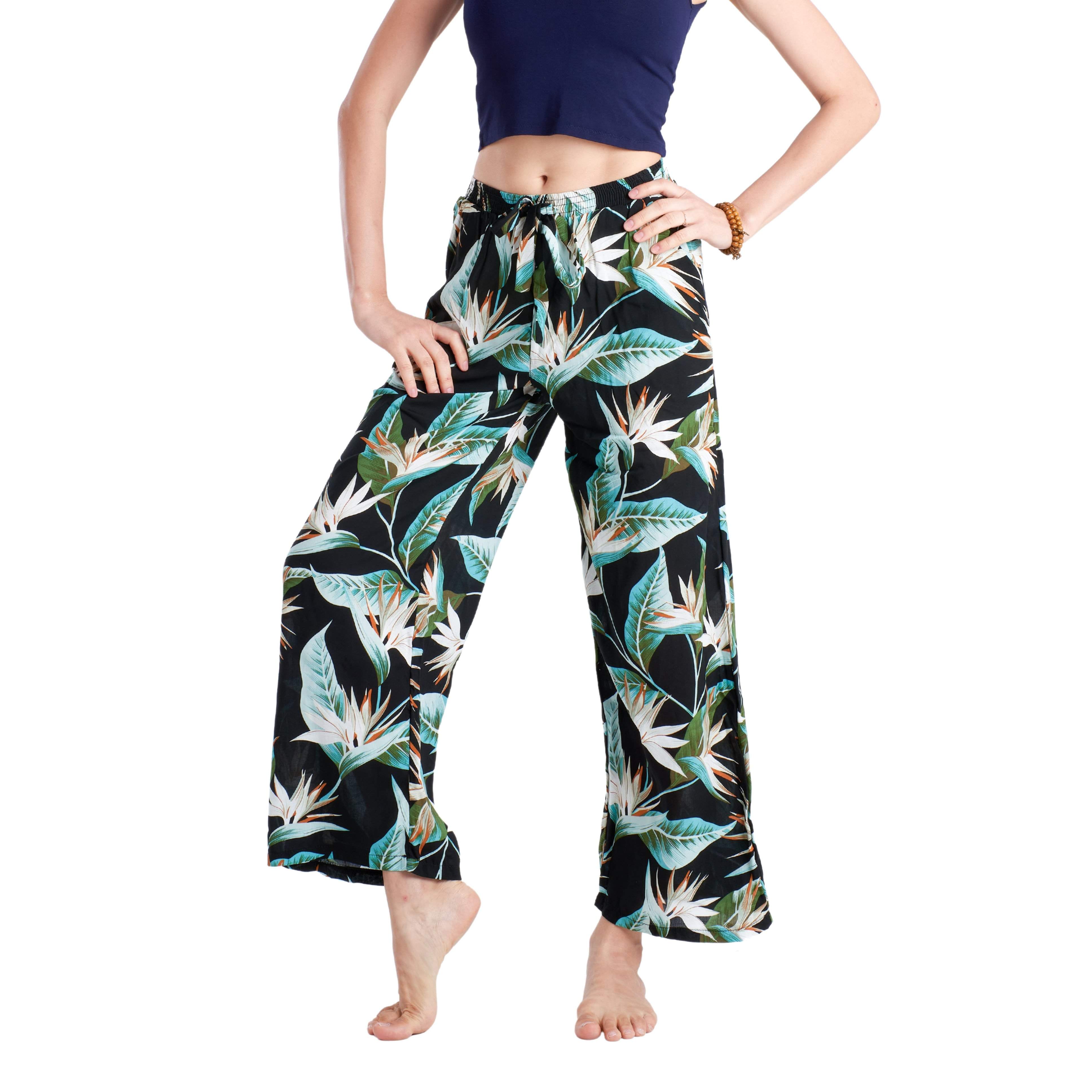 BINTAN PALAZZO Elepanta Palazzo | Elastic Waist - Buy Today Elephant Pants Jewelry And Bohemian Clothes Handmade In Thailand Help To Save The Elephants FairTrade And Vegan