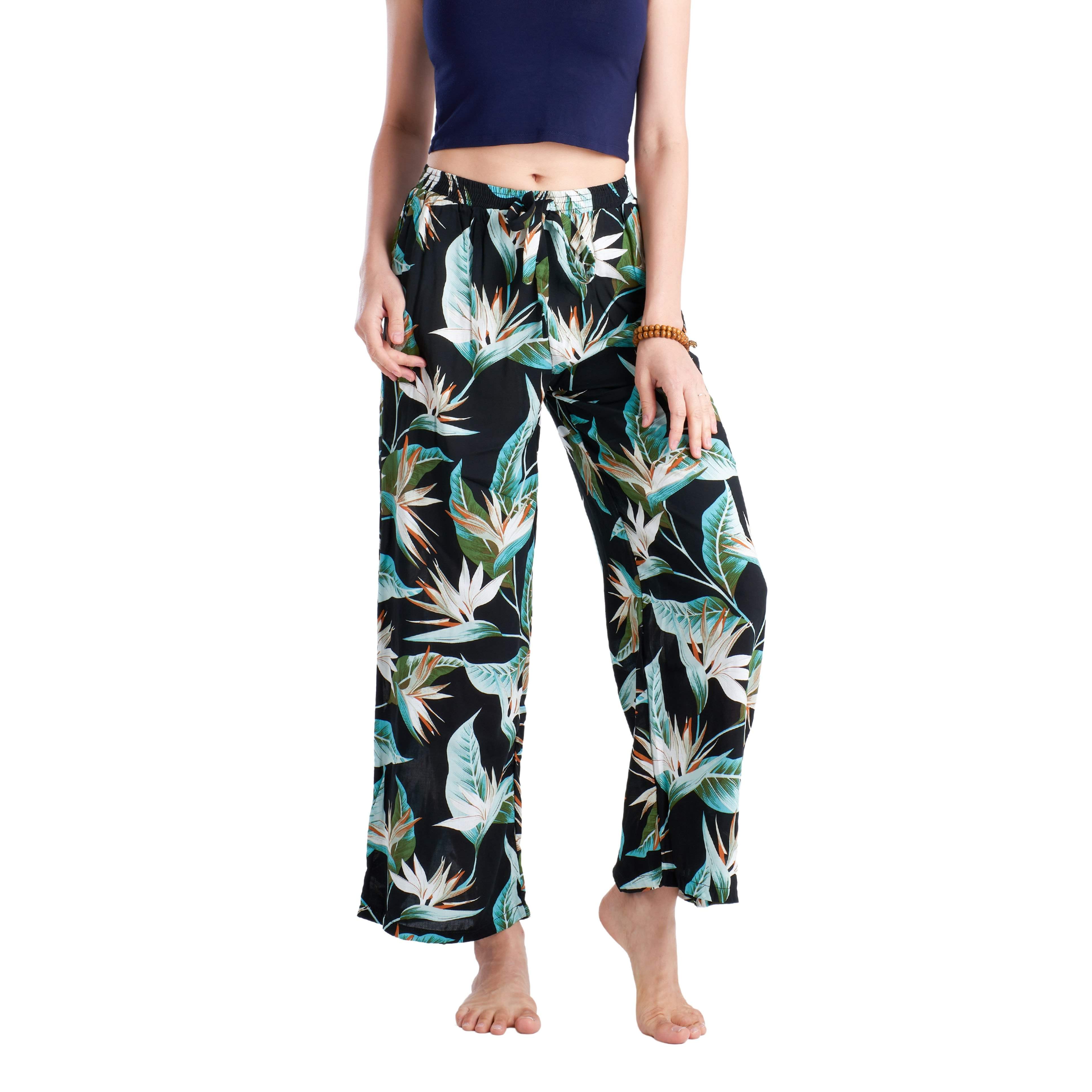 BINTAN PALAZZO Elepanta Palazzo | Elastic Waist - Buy Today Elephant Pants Jewelry And Bohemian Clothes Handmade In Thailand Help To Save The Elephants FairTrade And Vegan