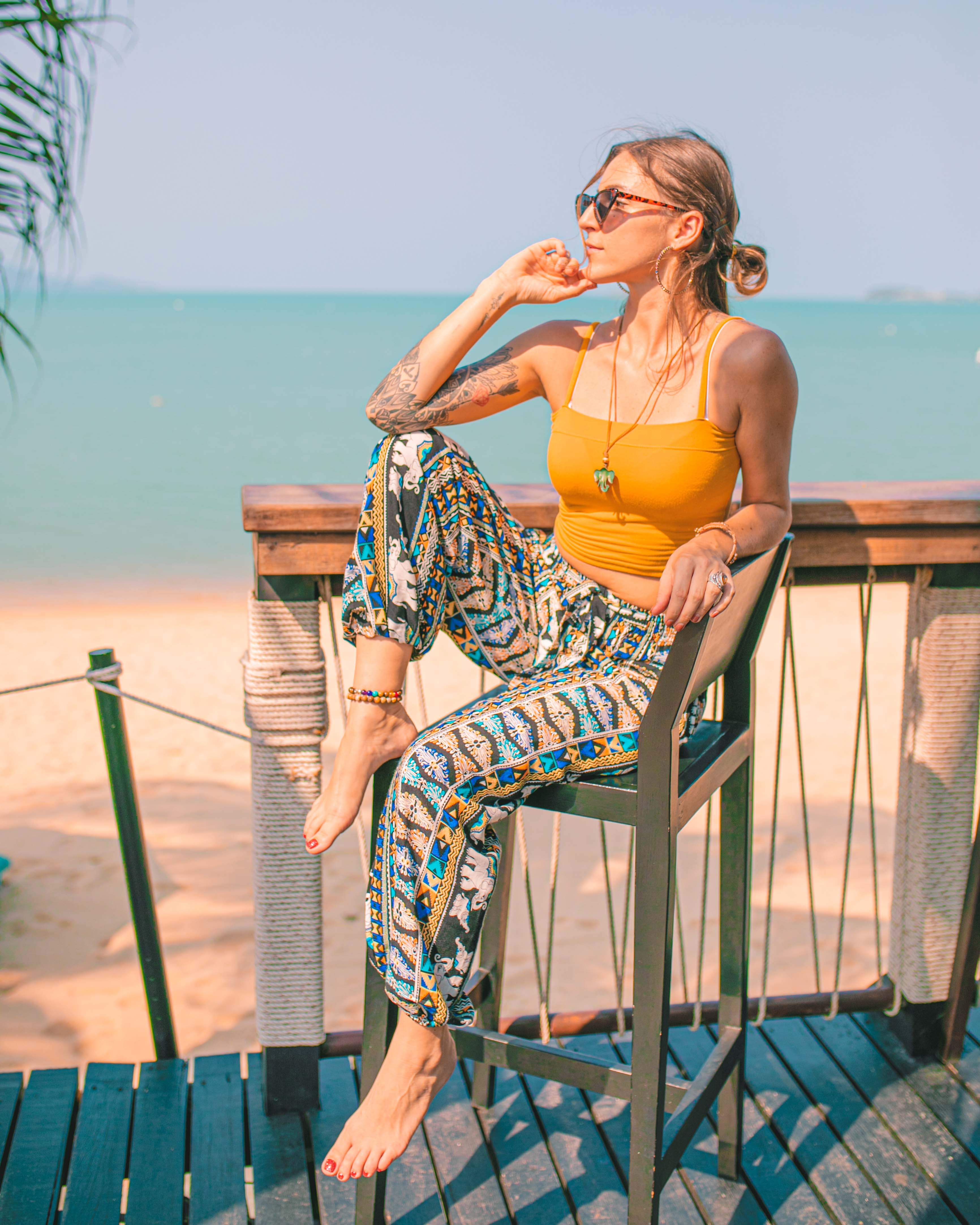 CAIRO TIE PANTS Elepanta Drawstring | Harem Pants - Buy Today Elephant Pants Jewelry And Bohemian Clothes Handmade In Thailand Help To Save The Elephants FairTrade And Vegan