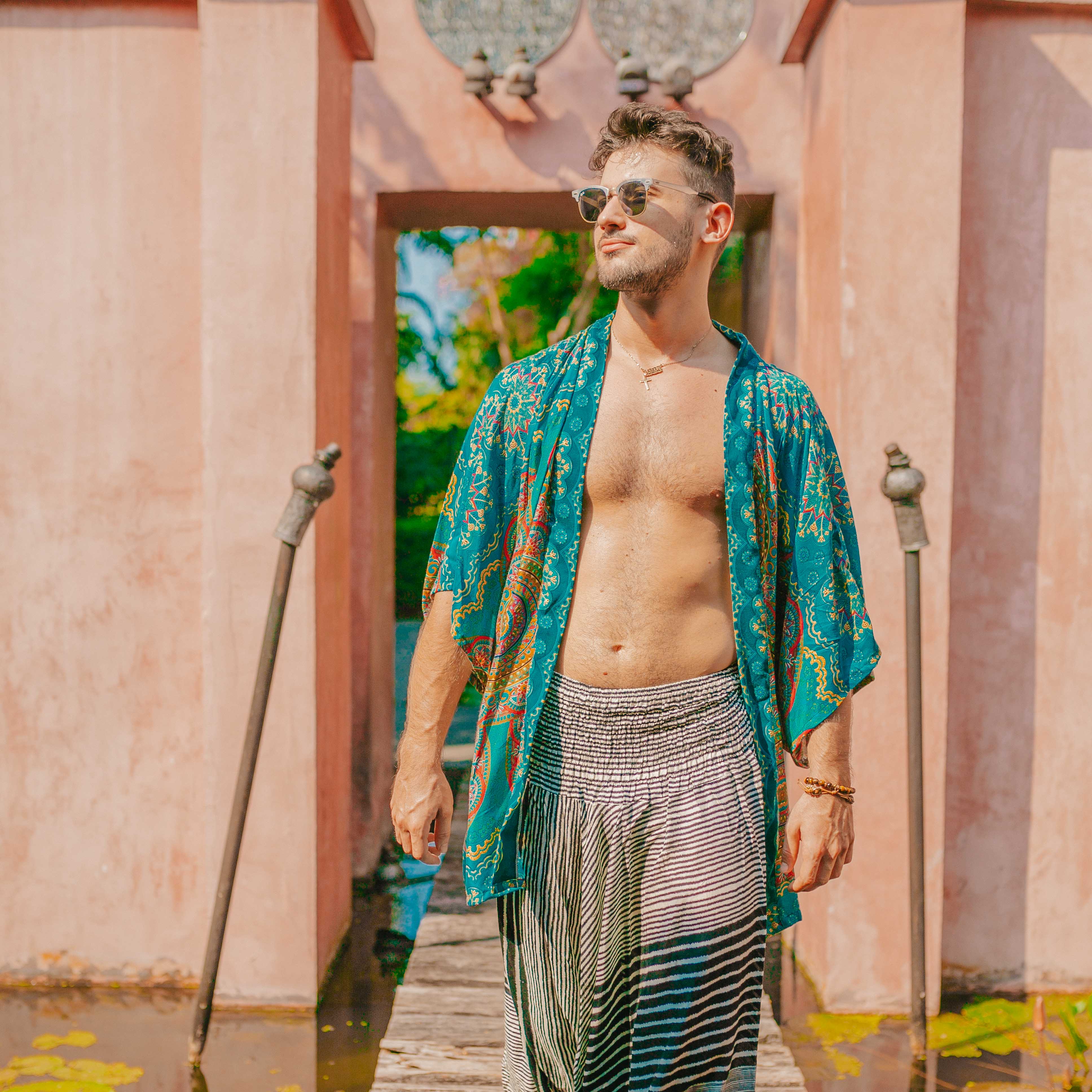 AKUMAL KIMONO Elepanta Unisex Kimono - Buy Today Elephant Pants Jewelry And Bohemian Clothes Handmade In Thailand Help To Save The Elephants FairTrade And Vegan