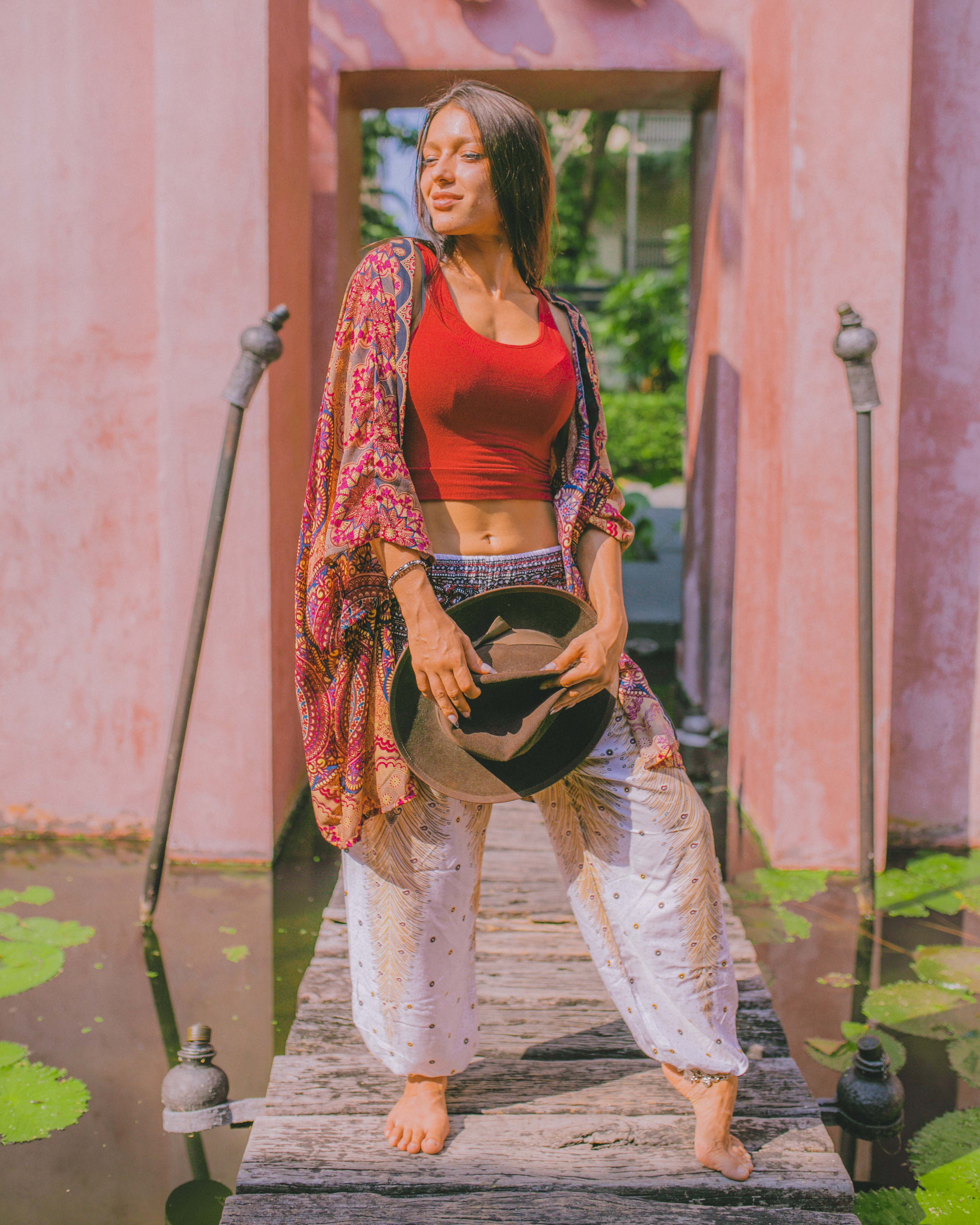 LOPBURI PANTS - Elastic Waist Elepanta Elastic Waist Pants - Buy Today Elephant Pants Jewelry And Bohemian Clothes Handmade In Thailand Help To Save The Elephants FairTrade And Vegan