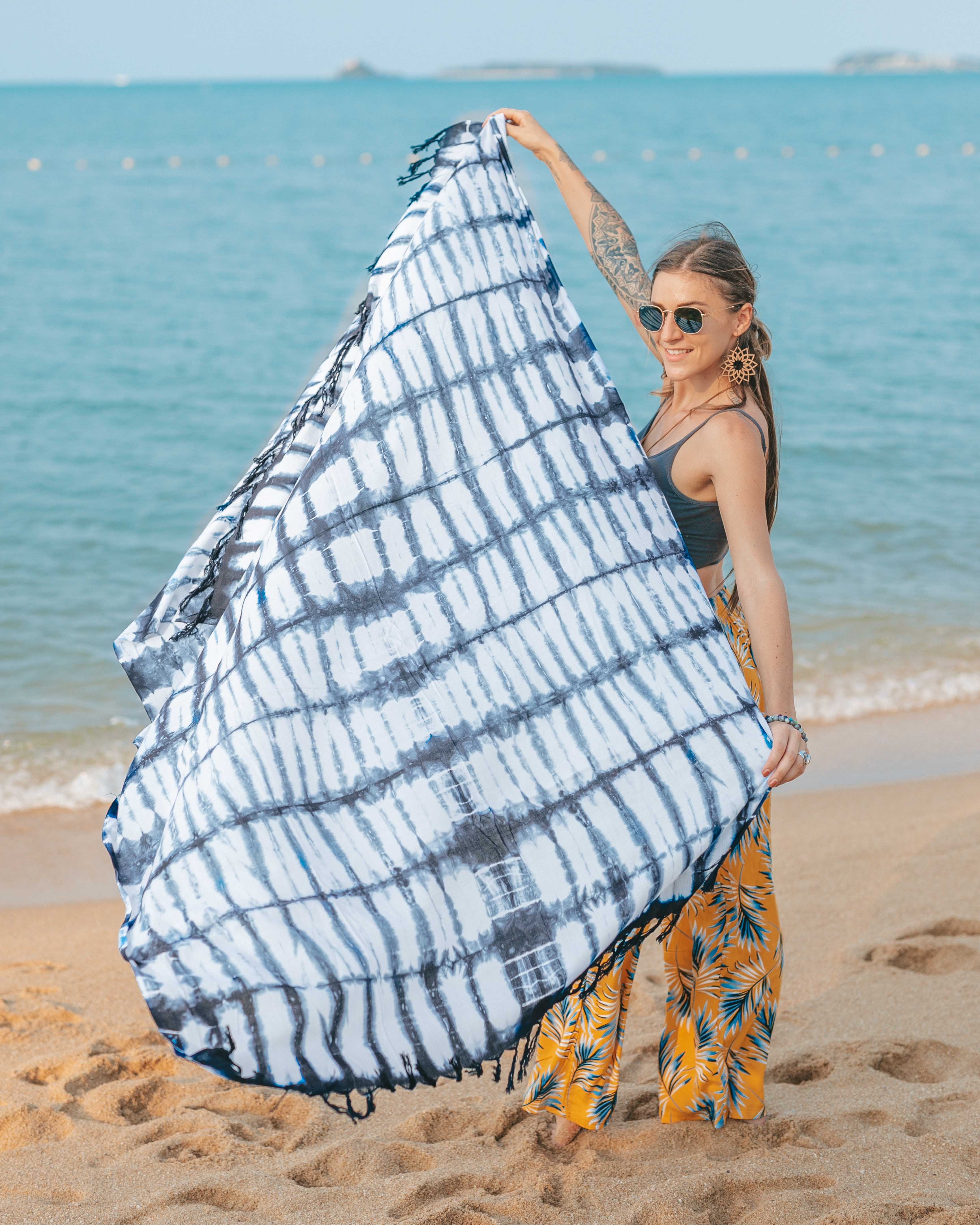TIE DYE SARONG Elepanta Sarongs - Buy Today Elephant Pants Jewelry And Bohemian Clothes Handmade In Thailand Help To Save The Elephants FairTrade And Vegan