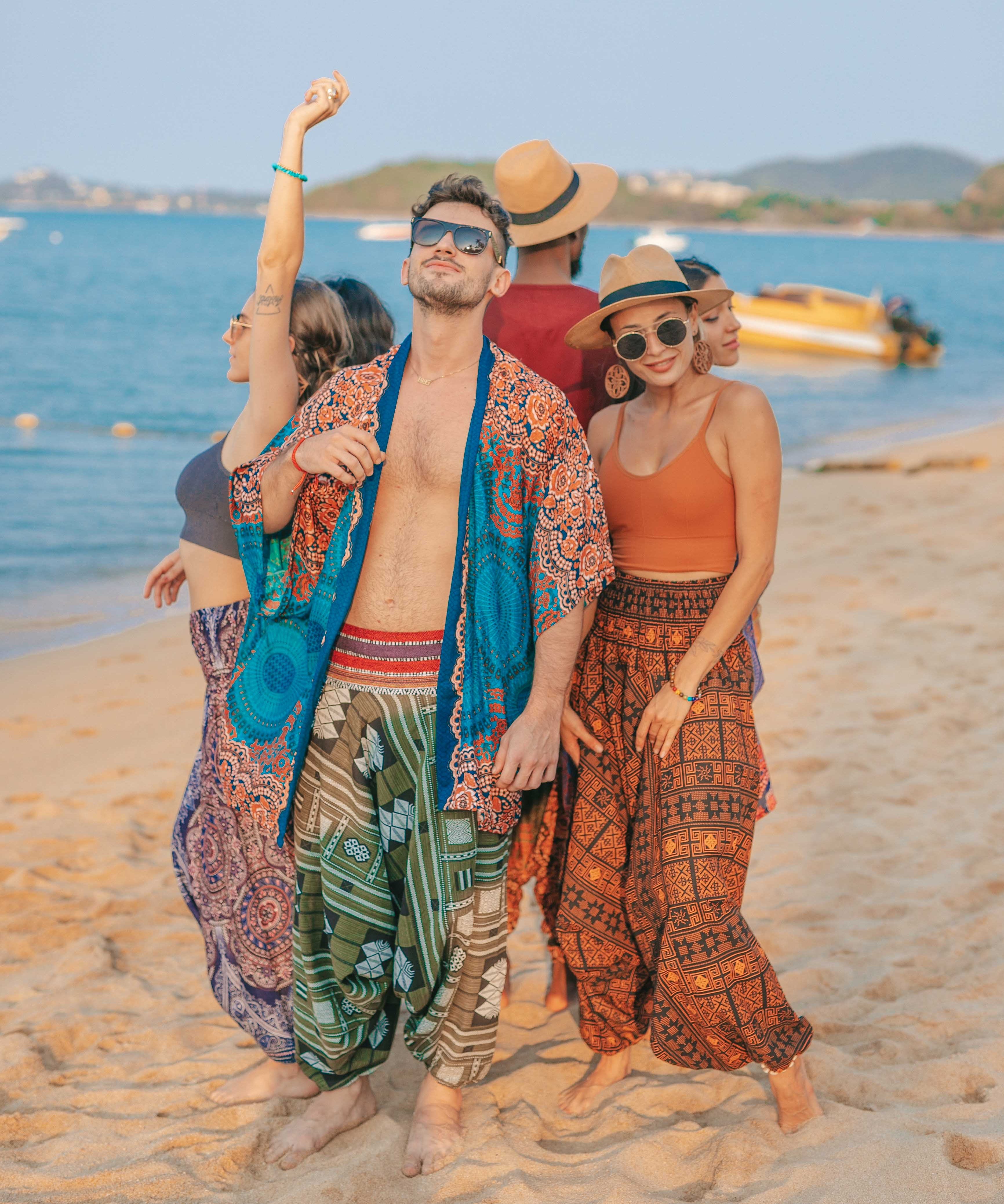 JAIPUR KIMONO Elepanta Unisex Kimono - Buy Today Elephant Pants Jewelry And Bohemian Clothes Handmade In Thailand Help To Save The Elephants FairTrade And Vegan