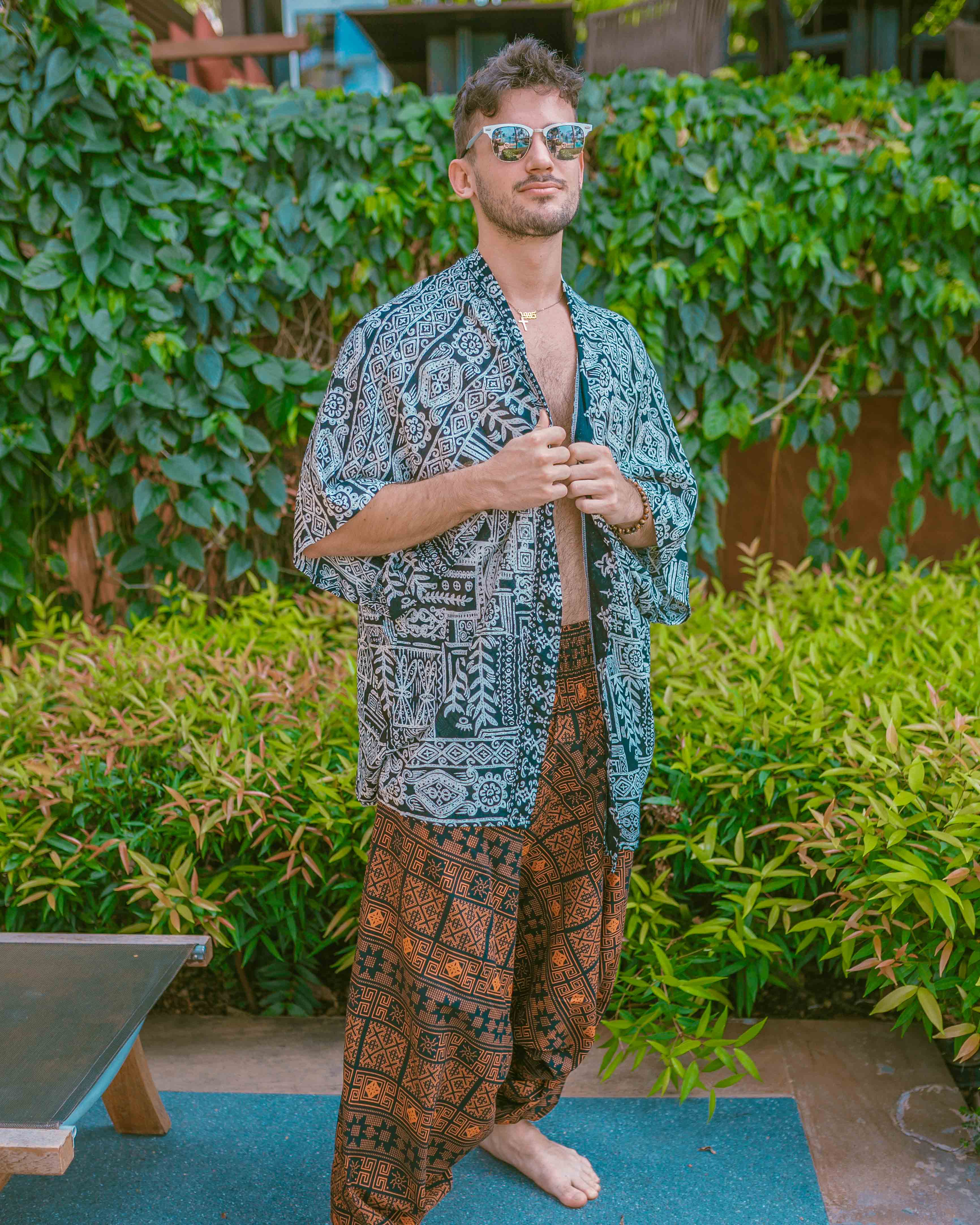 TULUM KIMONO Elepanta Unisex Kimono - Buy Today Elephant Pants Jewelry And Bohemian Clothes Handmade In Thailand Help To Save The Elephants FairTrade And Vegan