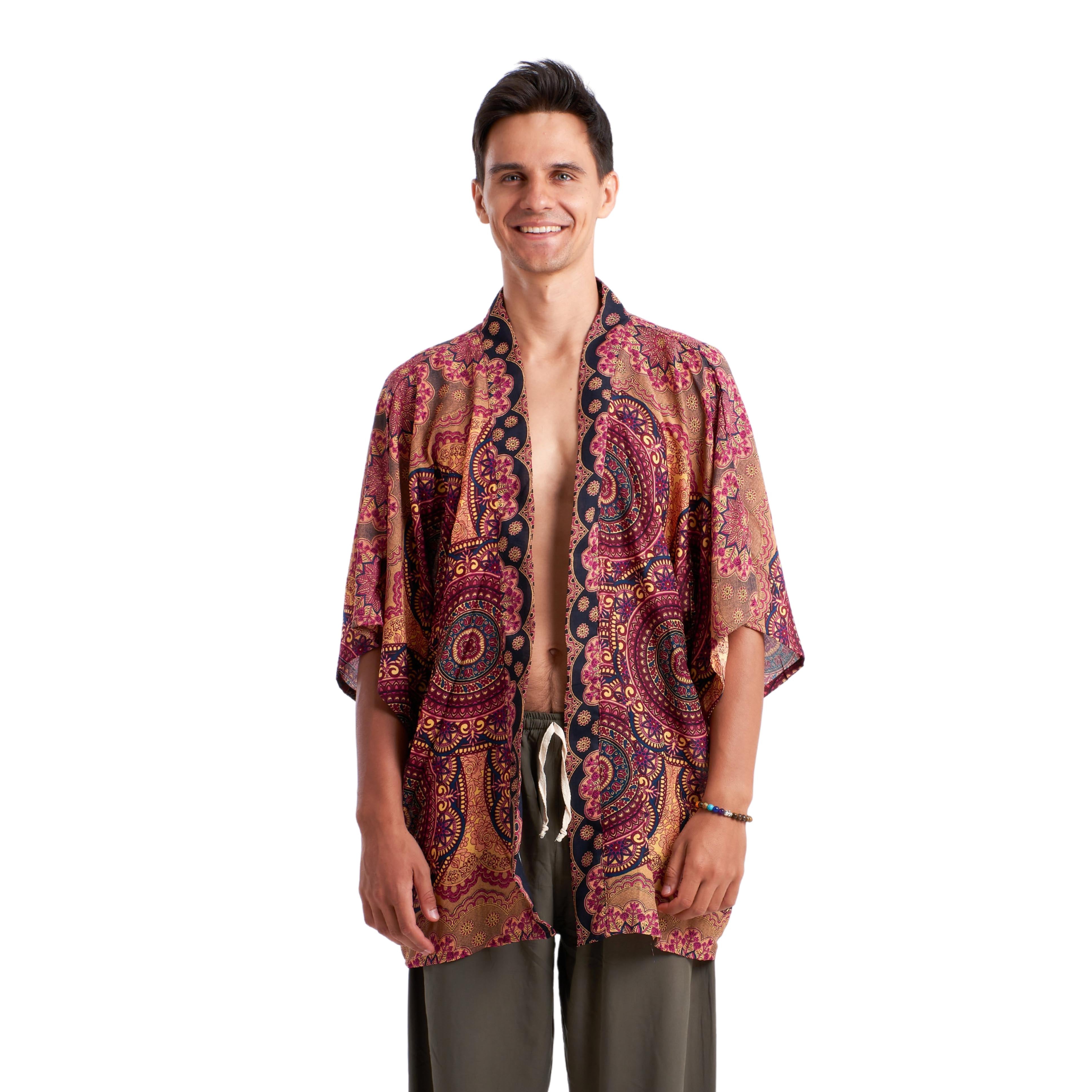 MAYA KIMONO Elepanta Unisex Kimono - Buy Today Elephant Pants Jewelry And Bohemian Clothes Handmade In Thailand Help To Save The Elephants FairTrade And Vegan