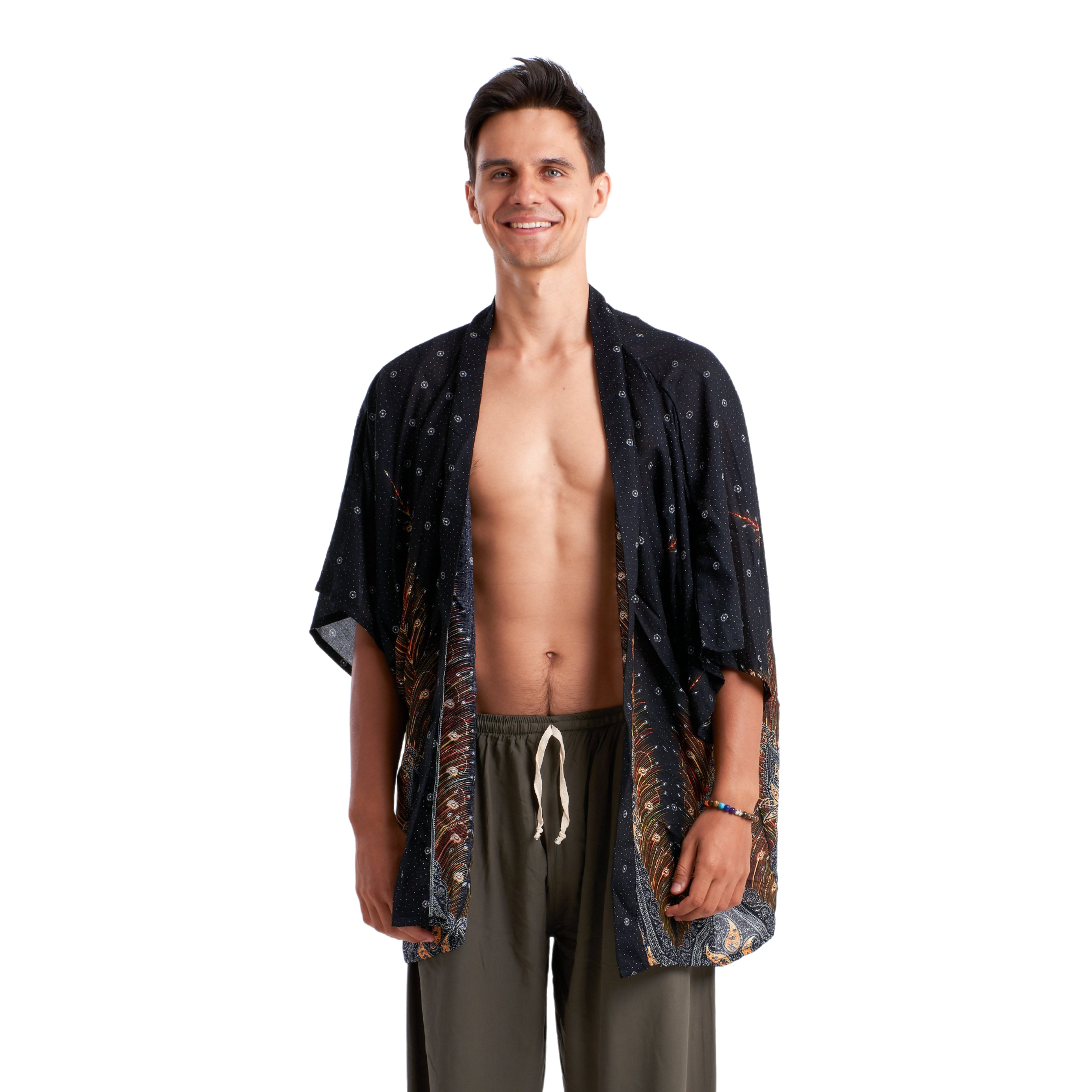 COBA KIMONO Elepanta Unisex Kimono - Buy Today Elephant Pants Jewelry And Bohemian Clothes Handmade In Thailand Help To Save The Elephants FairTrade And Vegan
