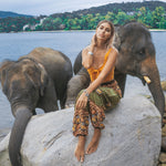 JAIPUR PANTS - Elastic Waist Elepanta Elastic Waist Pants - Buy Today Elephant Pants Jewelry And Bohemian Clothes Handmade In Thailand Help To Save The Elephants FairTrade And Vegan