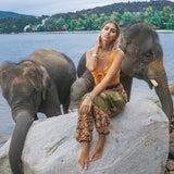 JAIPUR PANTS - Elastic Waist Elepanta Elastic Waist Pants - Buy Today Elephant Pants Jewelry And Bohemian Clothes Handmade In Thailand Help To Save The Elephants FairTrade And Vegan