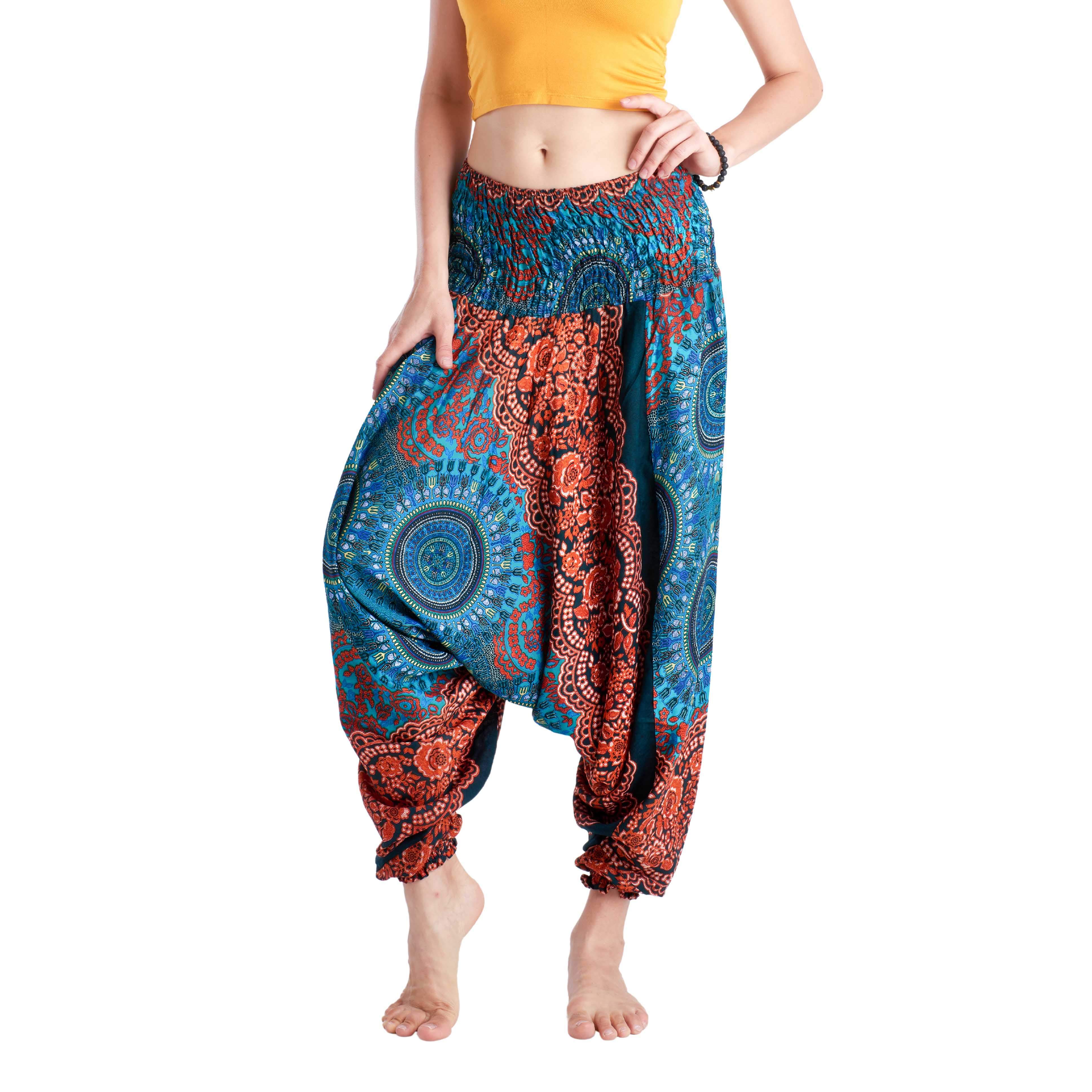 JAIPUR TRIBAL PANTS Elepanta Harem Pants | Drawstring - Buy Today Elephant Pants Jewelry And Bohemian Clothes Handmade In Thailand Help To Save The Elephants FairTrade And Vegan