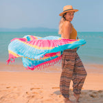 JAKARTA BOHO PANTS - BROWN Elepanta Elastic Waist | Harem Pants - Buy Today Elephant Pants Jewelry And Bohemian Clothes Handmade In Thailand Help To Save The Elephants FairTrade And Vegan