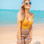 JAKARTA BOHO PANTS - BROWN Elepanta Elastic Waist | Harem Pants - Buy Today Elephant Pants Jewelry And Bohemian Clothes Handmade In Thailand Help To Save The Elephants FairTrade And Vegan