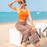 JAKARTA BOHO PANTS - GREEN Elepanta Elastic Waist | Harem Pants - Buy Today Elephant Pants Jewelry And Bohemian Clothes Handmade In Thailand Help To Save The Elephants FairTrade And Vegan