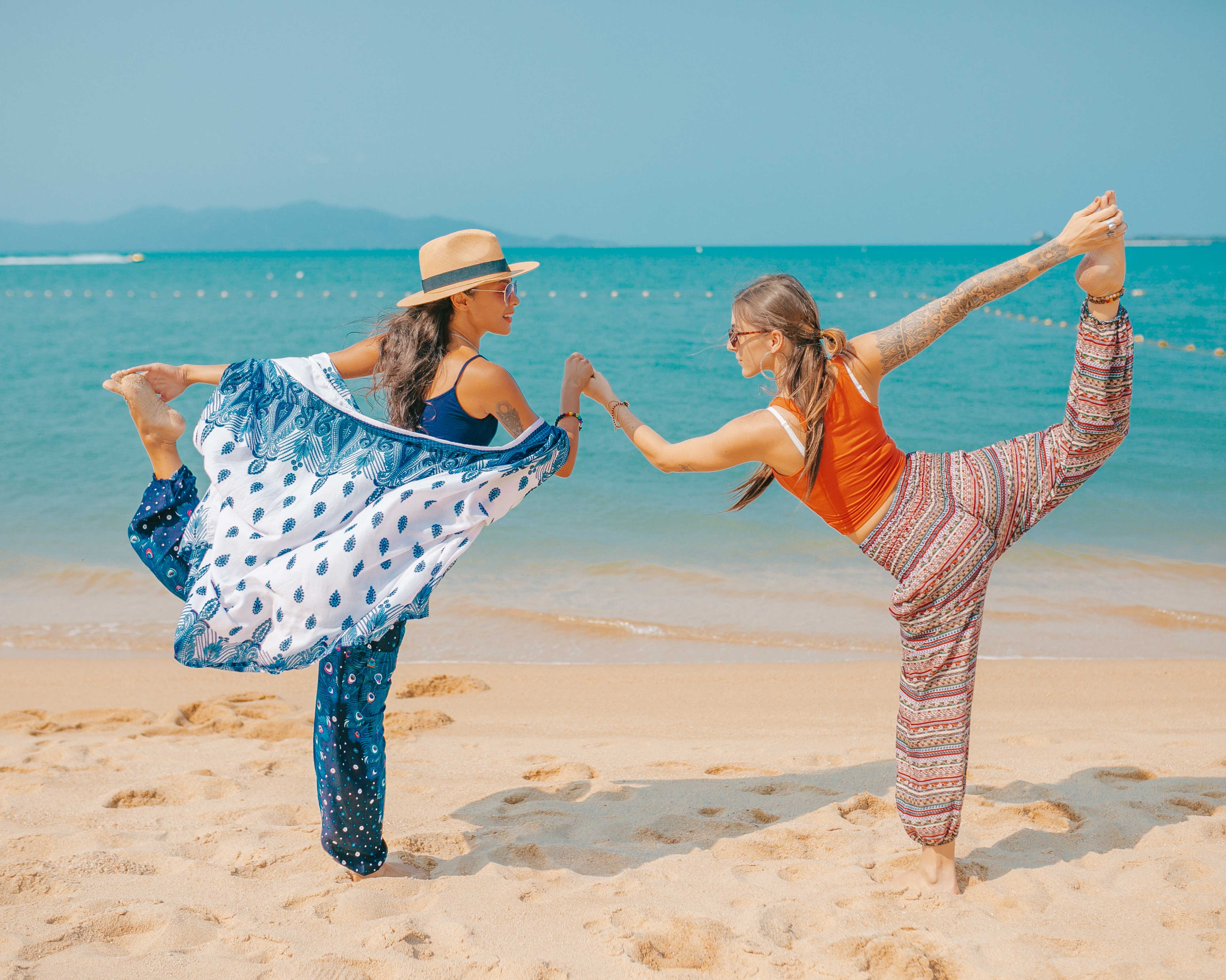 JAKARTA BOHO PANTS - GREEN Elepanta Elastic Waist | Harem Pants - Buy Today Elephant Pants Jewelry And Bohemian Clothes Handmade In Thailand Help To Save The Elephants FairTrade And Vegan