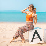 JAKARTA BOHO PANTS - GREEN Elepanta Elastic Waist | Harem Pants - Buy Today Elephant Pants Jewelry And Bohemian Clothes Handmade In Thailand Help To Save The Elephants FairTrade And Vegan