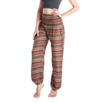JAKARTA ELEPHANT PANTS - BROWN Elepanta Harem Pants | Elastic Waist - Buy Today Elephant Pants Jewelry And Bohemian Clothes Handmade In Thailand Help To Save The Elephants FairTrade And Vegan