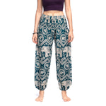 Krabi Elephant Pants - TEAL Elepanta Women's Pants - Buy Today Elephant Pants Jewelry And Bohemian Clothes Handmade In Thailand Help To Save The Elephants FairTrade And Vegan
