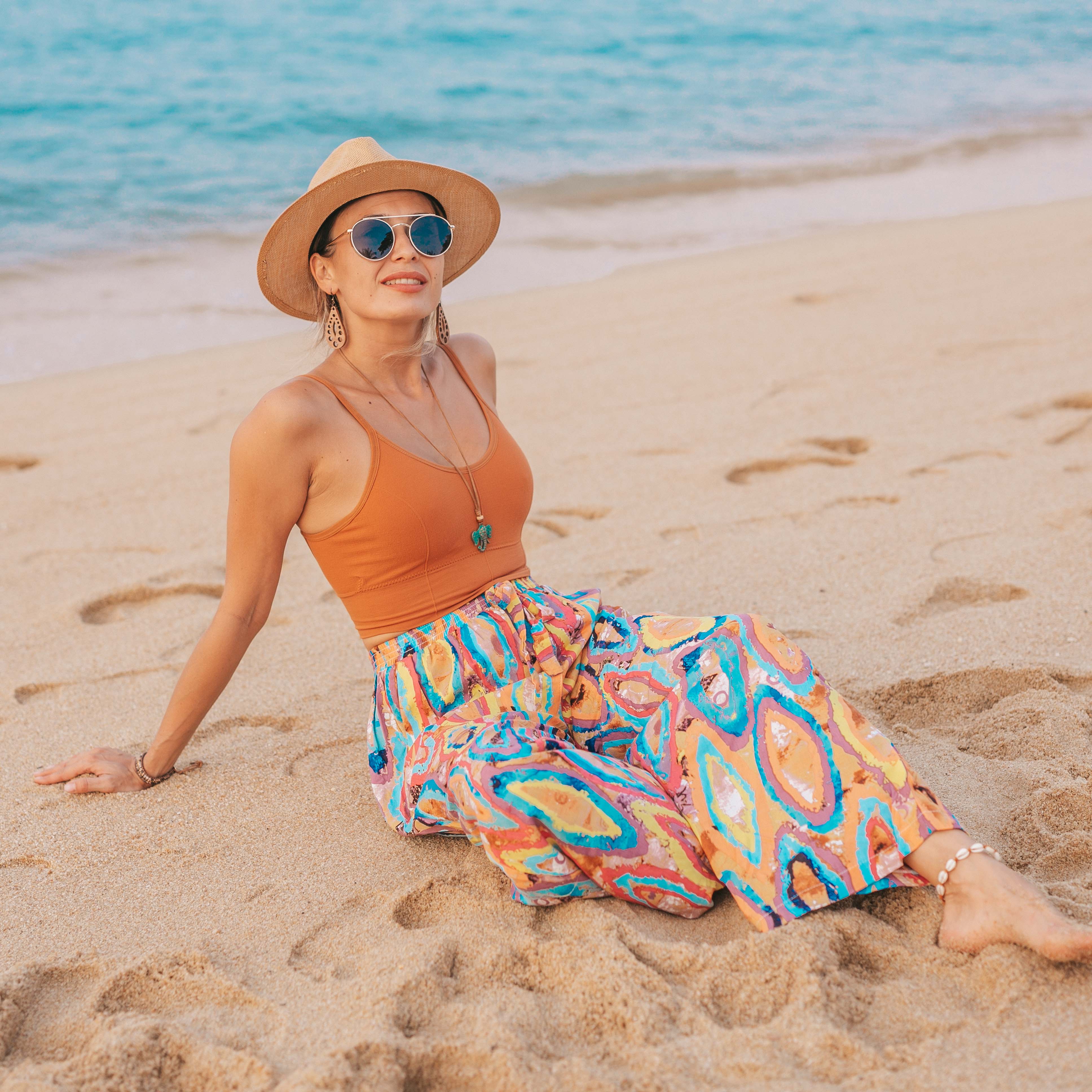 MALAGA PALAZZO Elepanta Palazzo | Casual Pants - Buy Today Elephant Pants Jewelry And Bohemian Clothes Handmade In Thailand Help To Save The Elephants FairTrade And Vegan