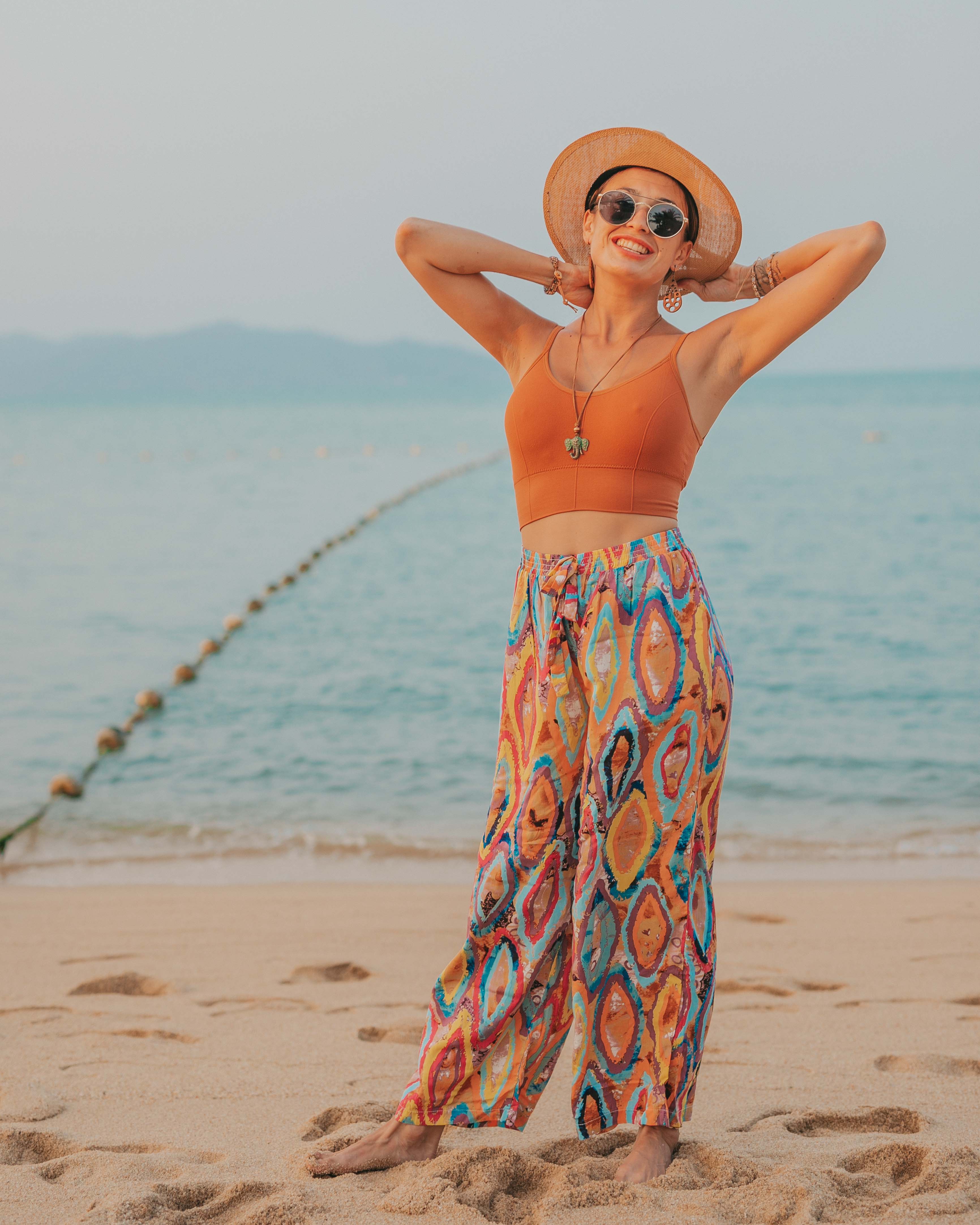 MALAGA PALAZZO Elepanta Palazzo | Casual Pants - Buy Today Elephant Pants Jewelry And Bohemian Clothes Handmade In Thailand Help To Save The Elephants FairTrade And Vegan