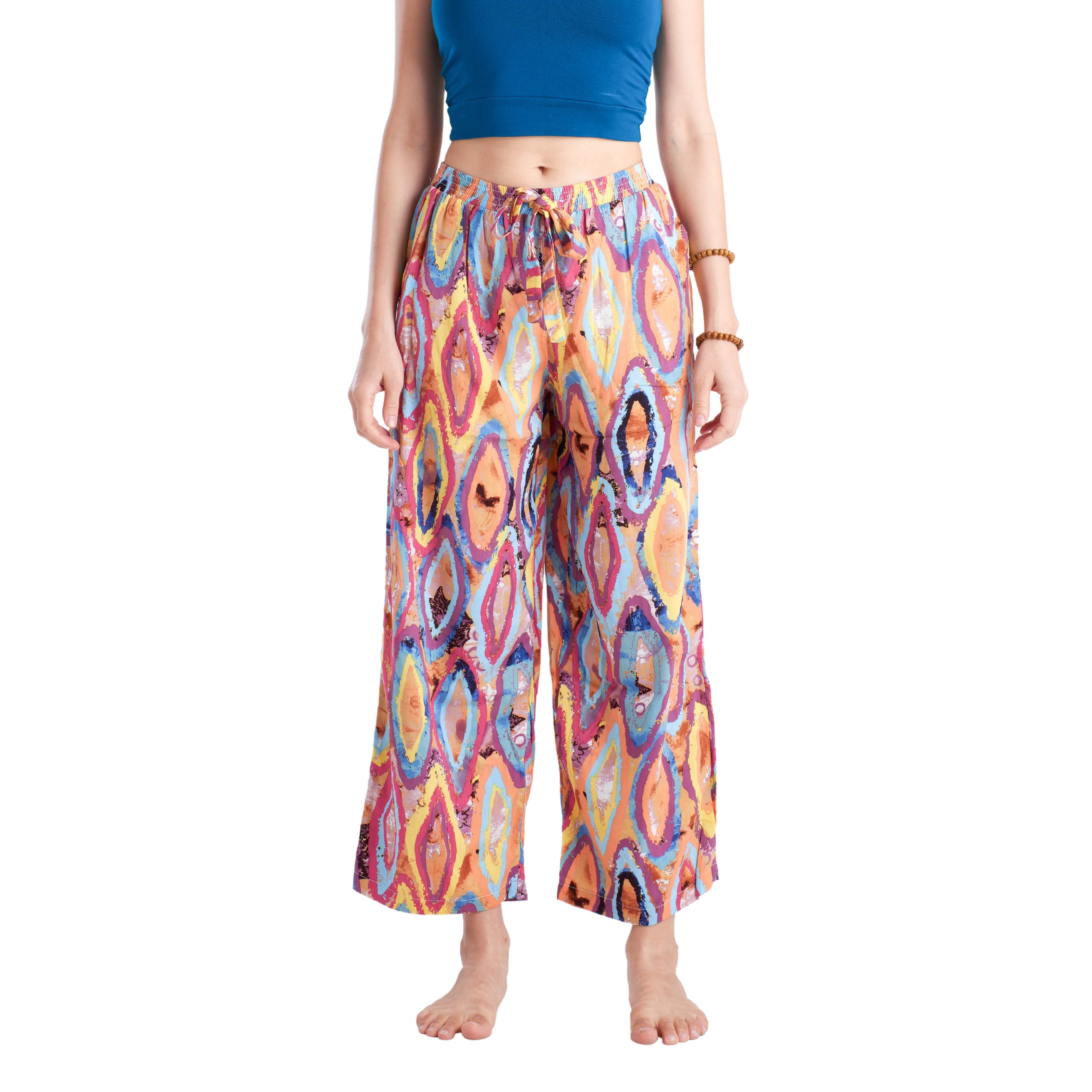 SUMATRA PALAZZO Elepanta Palazzo | Elastic Waist - Buy Today Elephant Pants Jewelry And Bohemian Clothes Handmade In Thailand Help To Save The Elephants FairTrade And Vegan