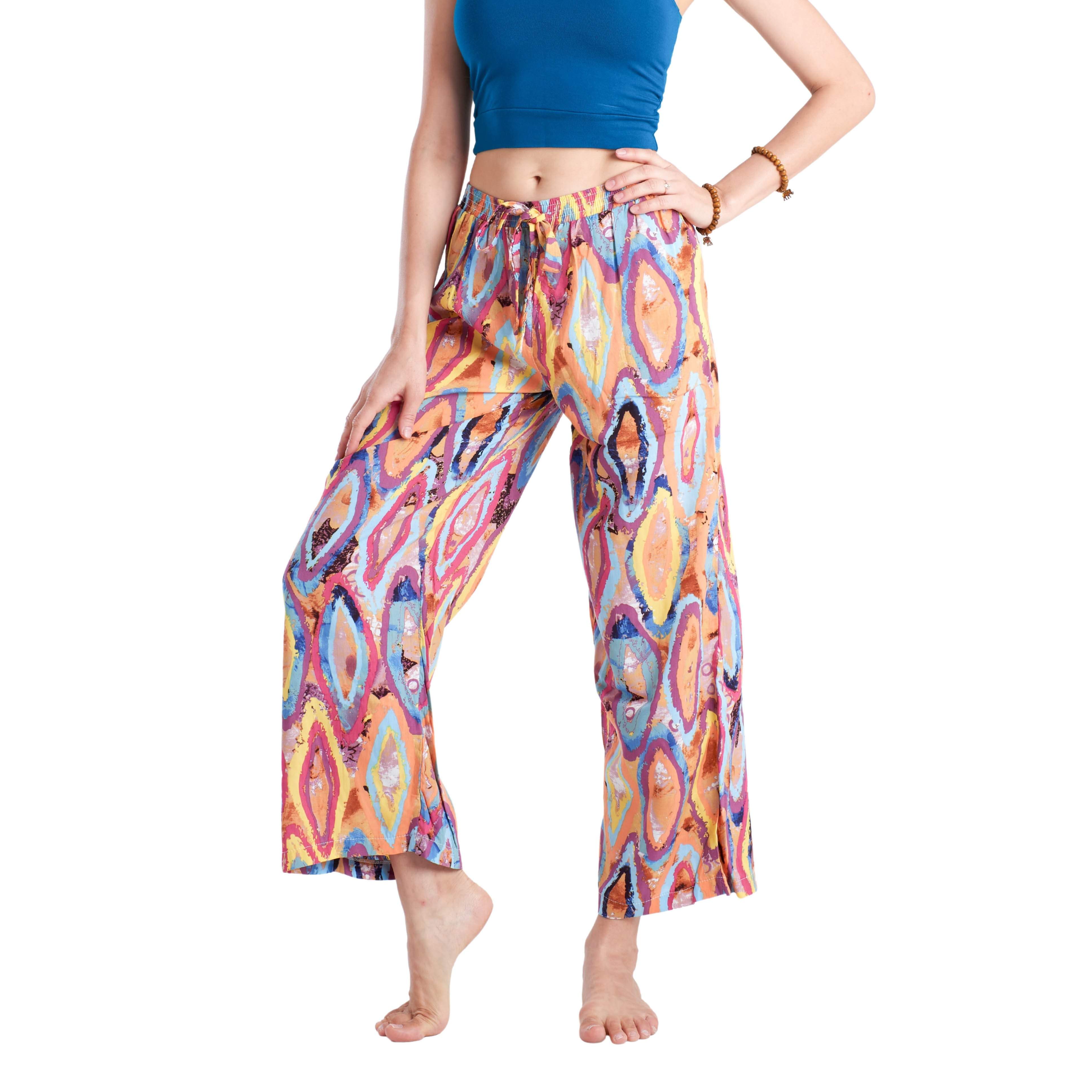 SUMATRA PALAZZO Elepanta Palazzo | Elastic Waist - Buy Today Elephant Pants Jewelry And Bohemian Clothes Handmade In Thailand Help To Save The Elephants FairTrade And Vegan