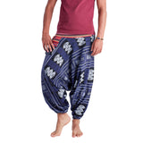 THAI TRIBAL PANTS - BLUE Elepanta Hippie Pants | Tribal - Buy Today Elephant Pants Jewelry And Bohemian Clothes Handmade In Thailand Help To Save The Elephants FairTrade And Vegan