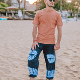 TIE DYE PANTS - INDIGO Elepanta Elastic Waist | Harem Pants - Buy Today Elephant Pants Jewelry And Bohemian Clothes Handmade In Thailand Help To Save The Elephants FairTrade And Vegan