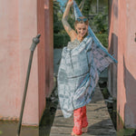 TIE DYE SARONG TOWEL - GREY Elepanta Beach Towel | Beachwear - Buy Today Elephant Pants Jewelry And Bohemian Clothes Handmade In Thailand Help To Save The Elephants FairTrade And Vegan