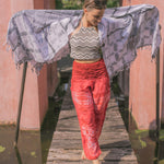 TIE DYE SARONG TOWEL - GREY Elepanta Beach Towel | Beachwear - Buy Today Elephant Pants Jewelry And Bohemian Clothes Handmade In Thailand Help To Save The Elephants FairTrade And Vegan