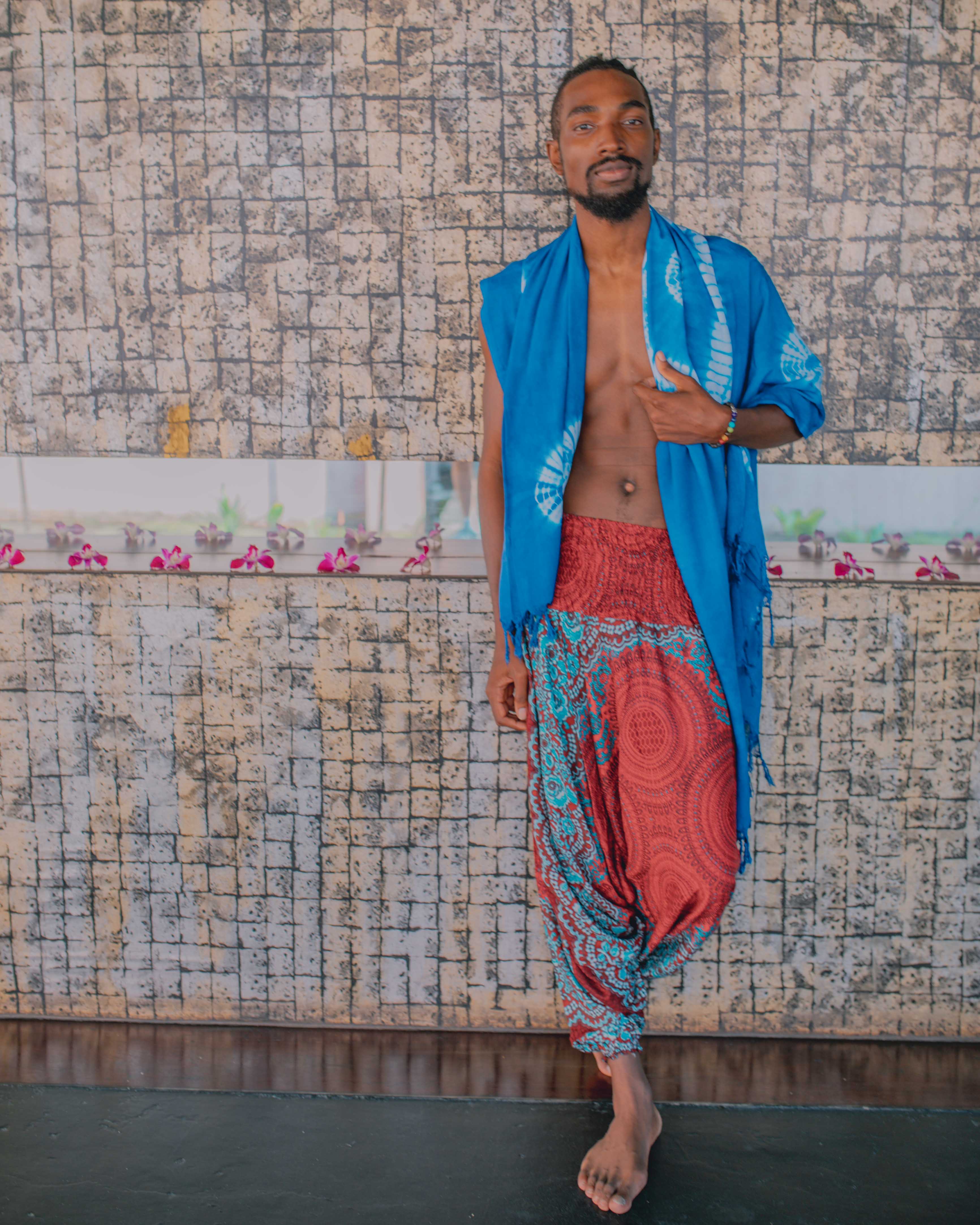 TIE DYE SARONG TOWEL - INDIGO Elepanta Beach Towel | Beachwear - Buy Today Elephant Pants Jewelry And Bohemian Clothes Handmade In Thailand Help To Save The Elephants FairTrade And Vegan