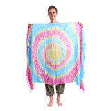 TIE DYE SARONG TOWEL - RAINBOW Elepanta Beach Towel | Beachwear - Buy Today Elephant Pants Jewelry And Bohemian Clothes Handmade In Thailand Help To Save The Elephants FairTrade And Vegan