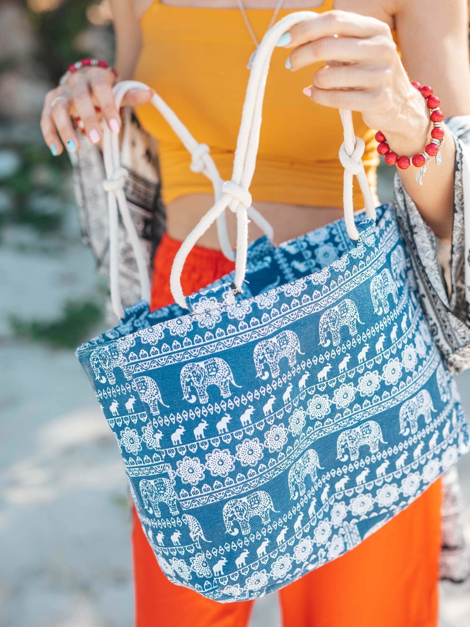 MALAWI BEACH BAG Elepanta Beach Bags - Buy Today Elephant Pants Jewelry And Bohemian Clothes Handmade In Thailand Help To Save The Elephants FairTrade And Vegan