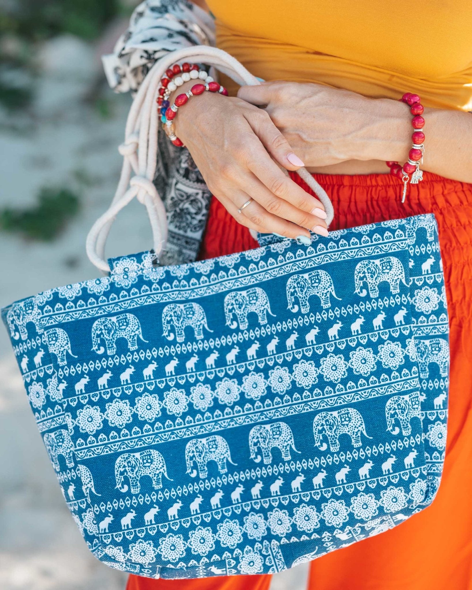 MALAWI BEACH BAG Elepanta Beach Bags - Buy Today Elephant Pants Jewelry And Bohemian Clothes Handmade In Thailand Help To Save The Elephants FairTrade And Vegan