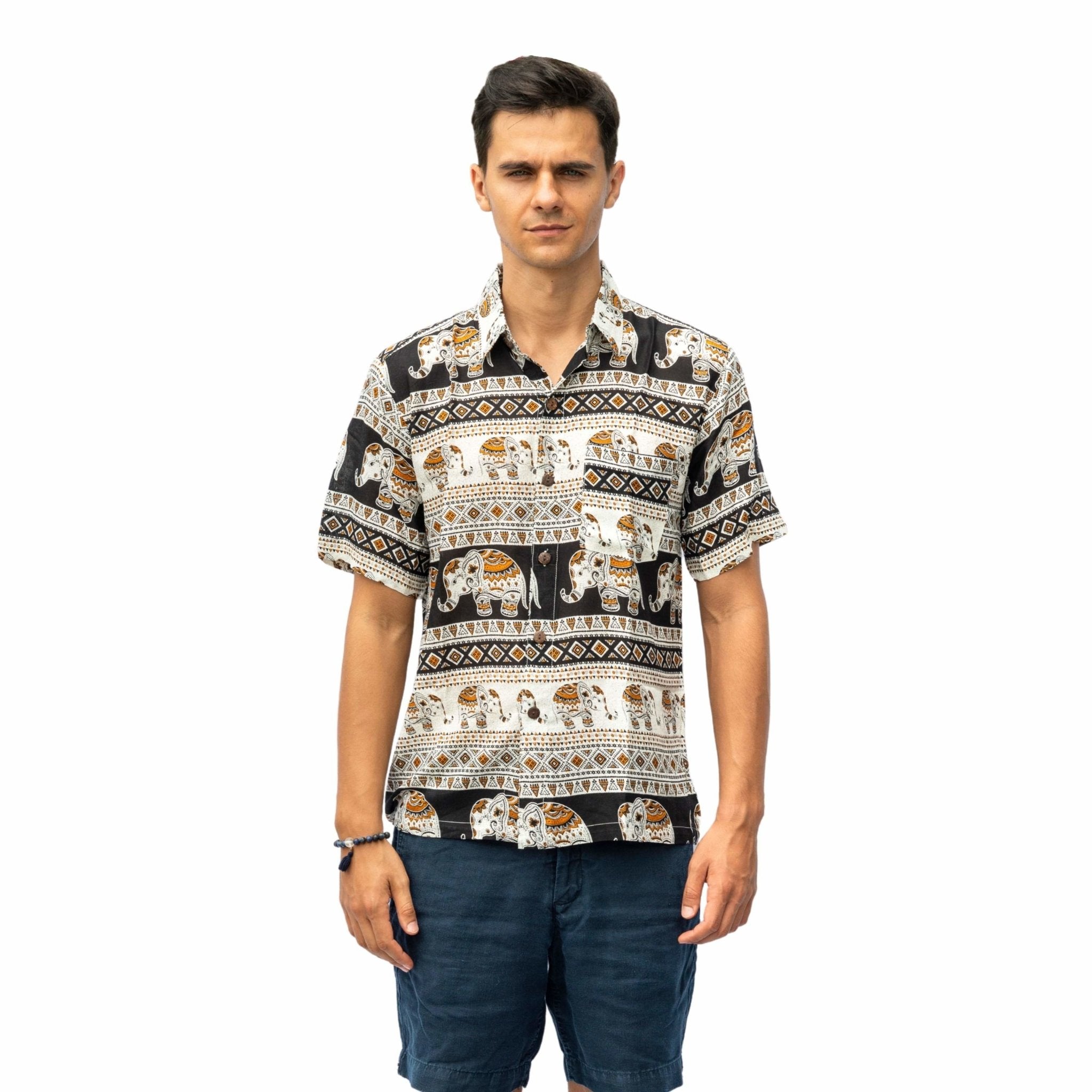 ANGKOR HAWAIIAN SHIRT Elepanta Shirts - Buy Today Elephant Pants Jewelry And Bohemian Clothes Handmade In Thailand Help To Save The Elephants FairTrade And Vegan