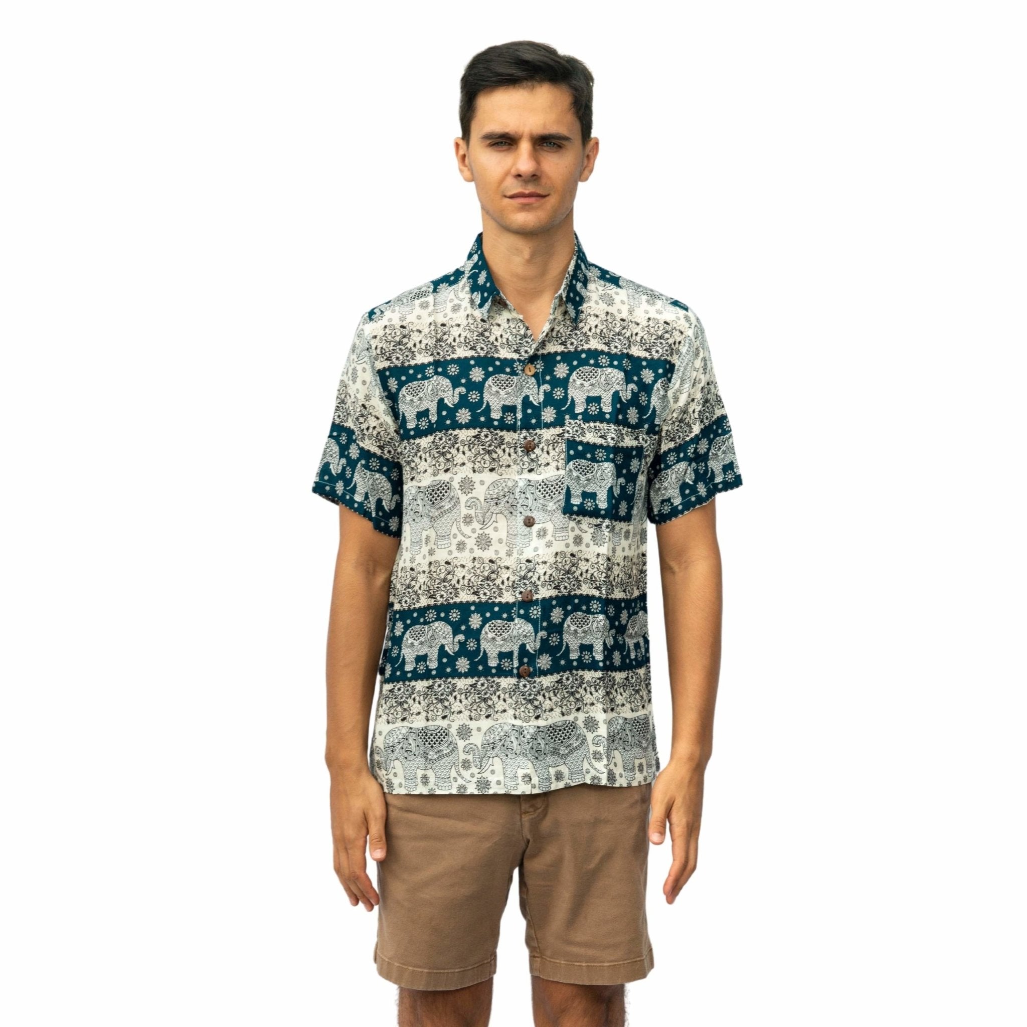 MALI HAWAIAN SHIRT Elepanta Shirts - Buy Today Elephant Pants Jewelry And Bohemian Clothes Handmade In Thailand Help To Save The Elephants FairTrade And Vegan