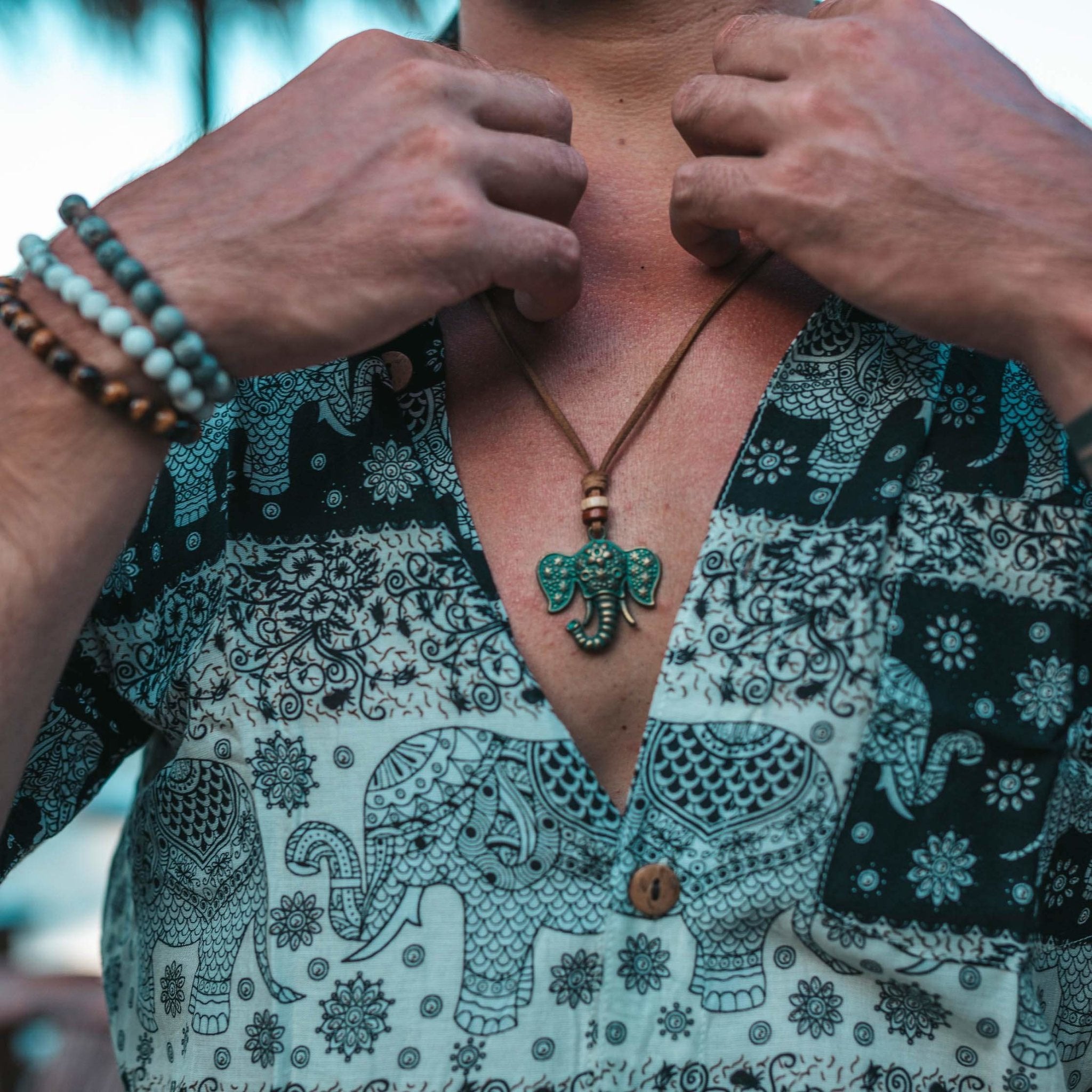 MALI HAWAIAN SHIRT Elepanta Shirts - Buy Today Elephant Pants Jewelry And Bohemian Clothes Handmade In Thailand Help To Save The Elephants FairTrade And Vegan