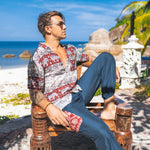 MALI HAWAIAN SHIRT Elepanta Men's Shirts - Buy Today Elephant Pants Jewelry And Bohemian Clothes Handmade In Thailand Help To Save The Elephants FairTrade And Vegan