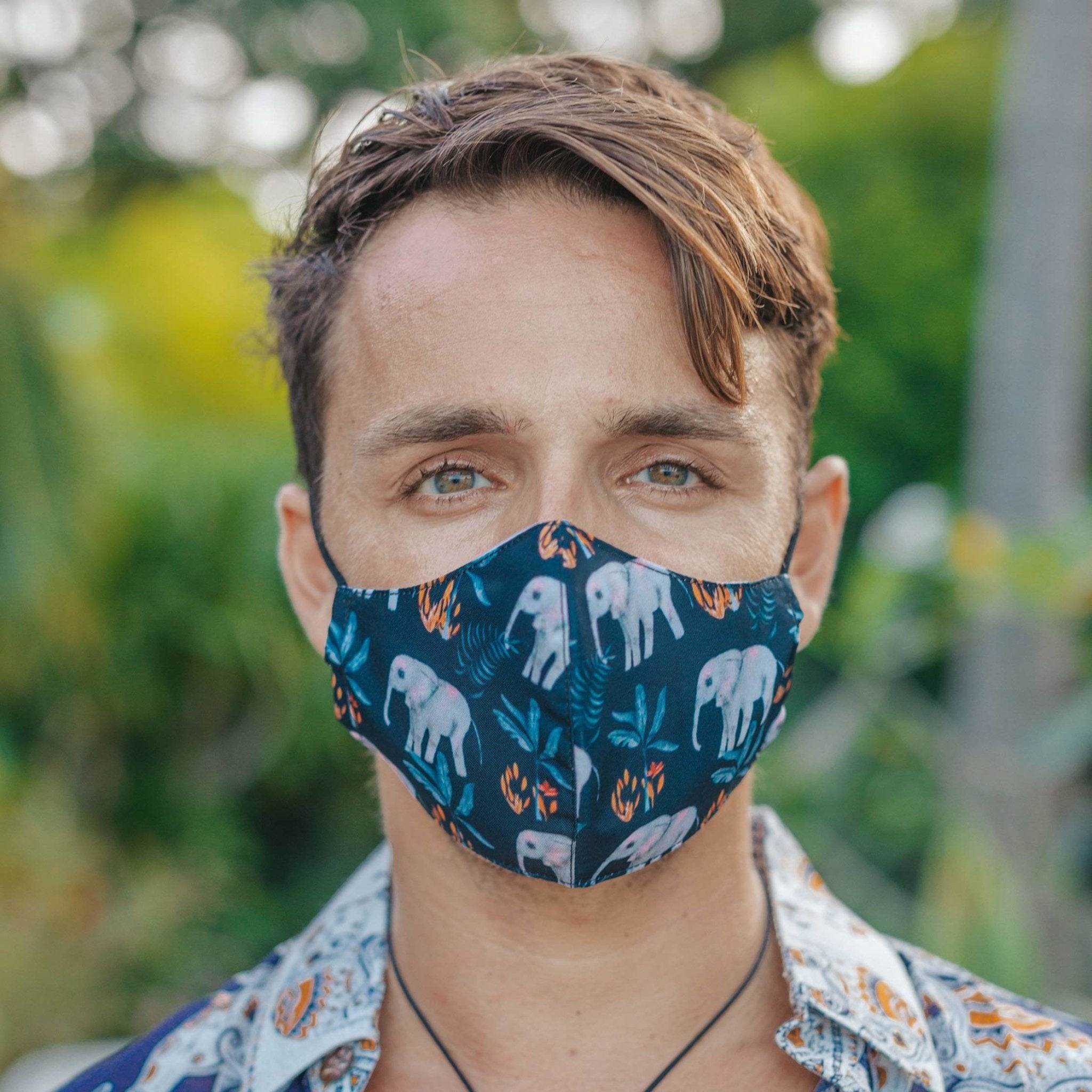 FACE MASK - Black Elepanta Face Masks - Buy Today Elephant Pants Jewelry And Bohemian Clothes Handmade In Thailand Help To Save The Elephants FairTrade And Vegan