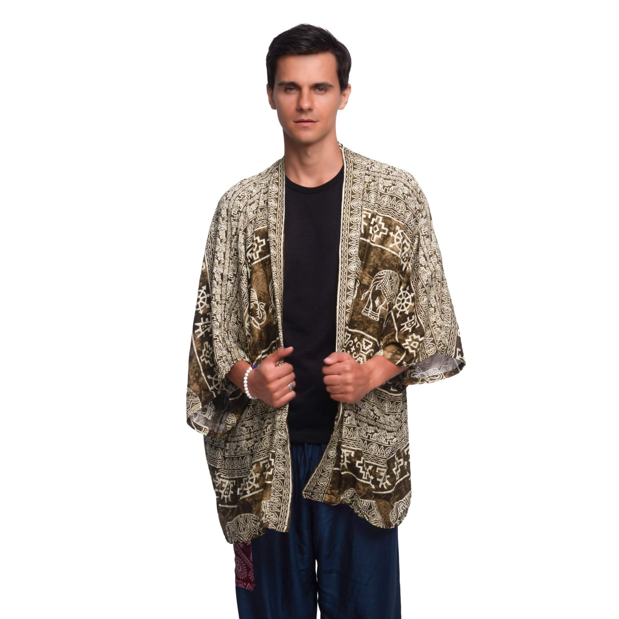 COLOMBO KIMONO Elepanta Unisex Kimono - Buy Today Elephant Pants Jewelry And Bohemian Clothes Handmade In Thailand Help To Save The Elephants FairTrade And Vegan