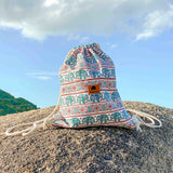 ANGKOR DRAWSTRING BACKPACK Elepanta Backpacks - Buy Today Elephant Pants Jewelry And Bohemian Clothes Handmade In Thailand Help To Save The Elephants FairTrade And Vegan