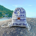 JAIPUR DRAWSTRING BACKPACK Elepanta Backpacks - Buy Today Elephant Pants Jewelry And Bohemian Clothes Handmade In Thailand Help To Save The Elephants FairTrade And Vegan