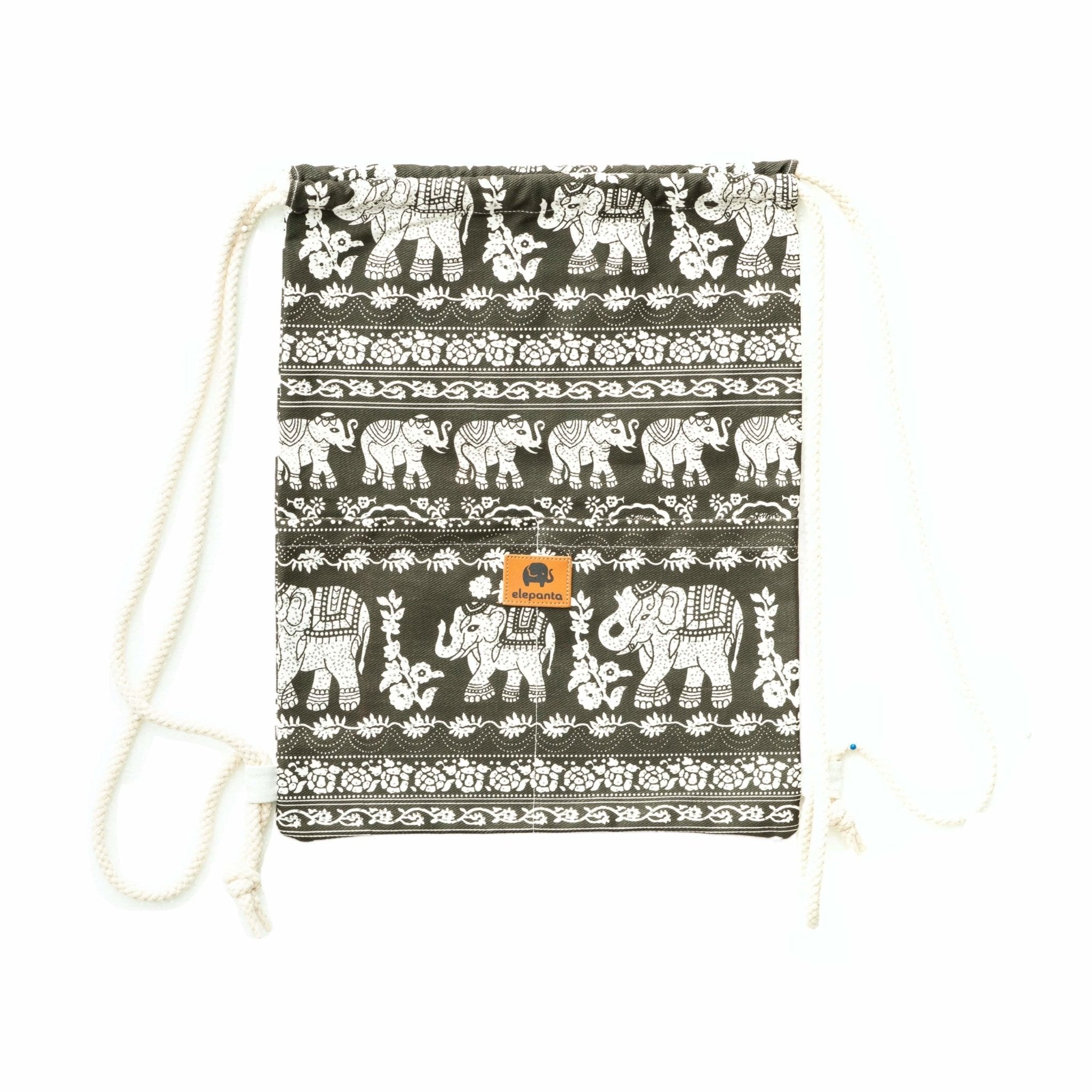 KRABI DRAWSTRING BACKPACK Elepanta Backpacks - Buy Today Elephant Pants Jewelry And Bohemian Clothes Handmade In Thailand Help To Save The Elephants FairTrade And Vegan
