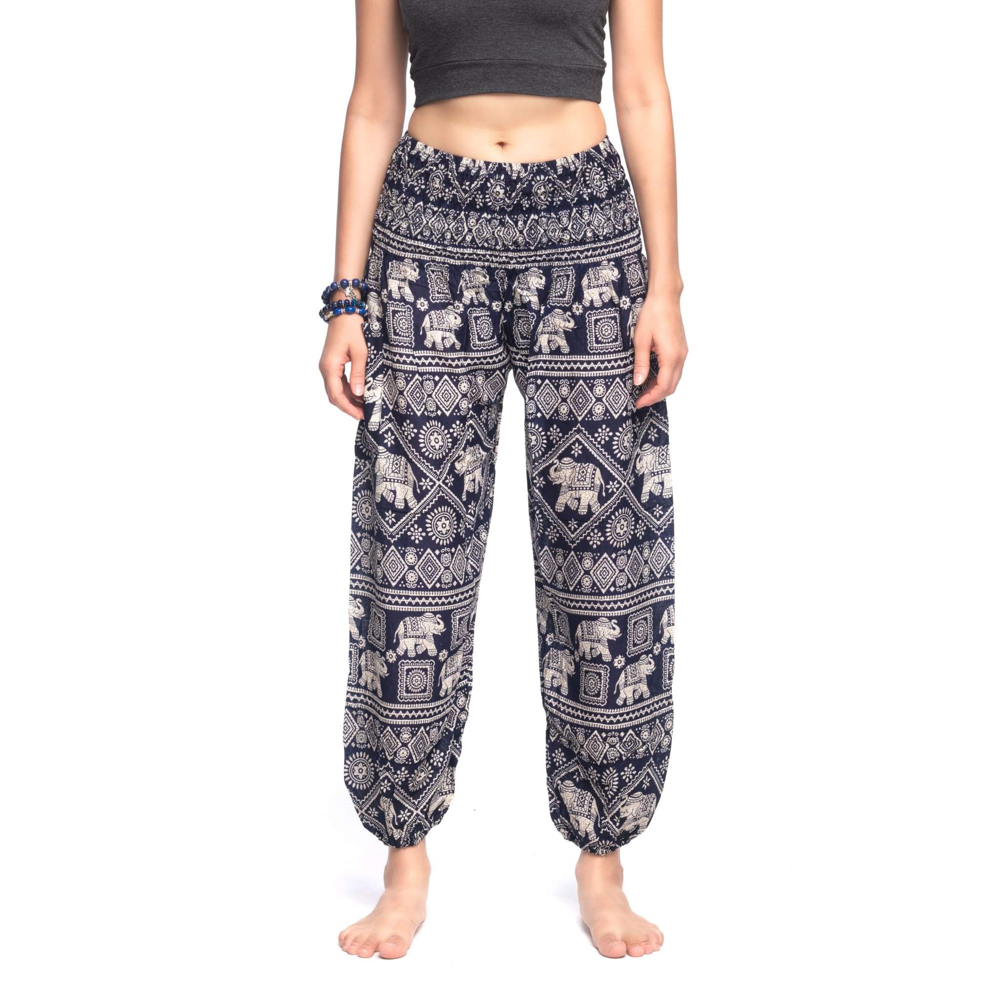 AGRA PANTS - Elastic Waist Elepanta Elastic Waist Pants - Buy Today Elephant Pants Jewelry And Bohemian Clothes Handmade In Thailand Help To Save The Elephants FairTrade And Vegan