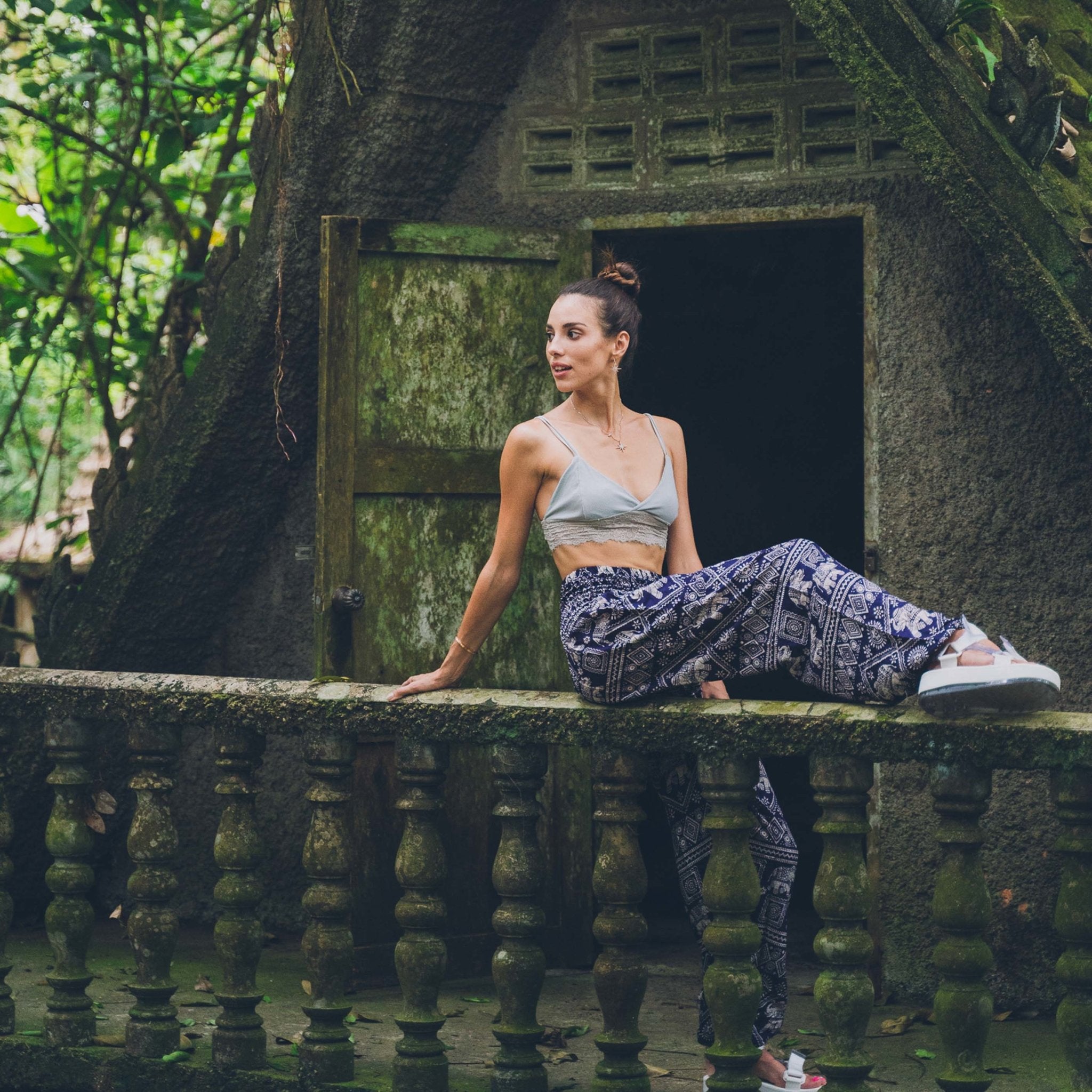 AGRA PANTS - Elastic Waist Elepanta Elastic Waist Pants - Buy Today Elephant Pants Jewelry And Bohemian Clothes Handmade In Thailand Help To Save The Elephants FairTrade And Vegan