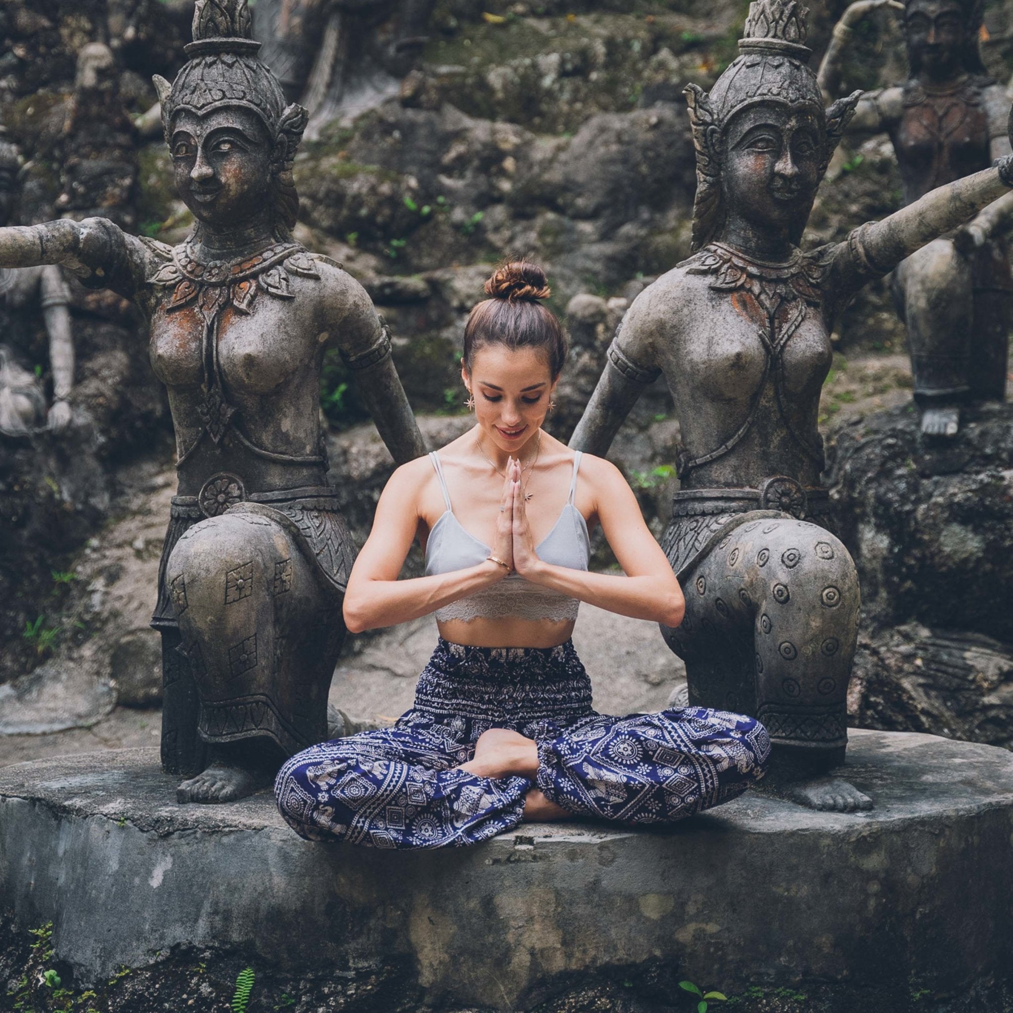 AGRA PANTS - Elastic Waist Elepanta Elastic Waist Pants - Buy Today Elephant Pants Jewelry And Bohemian Clothes Handmade In Thailand Help To Save The Elephants FairTrade And Vegan