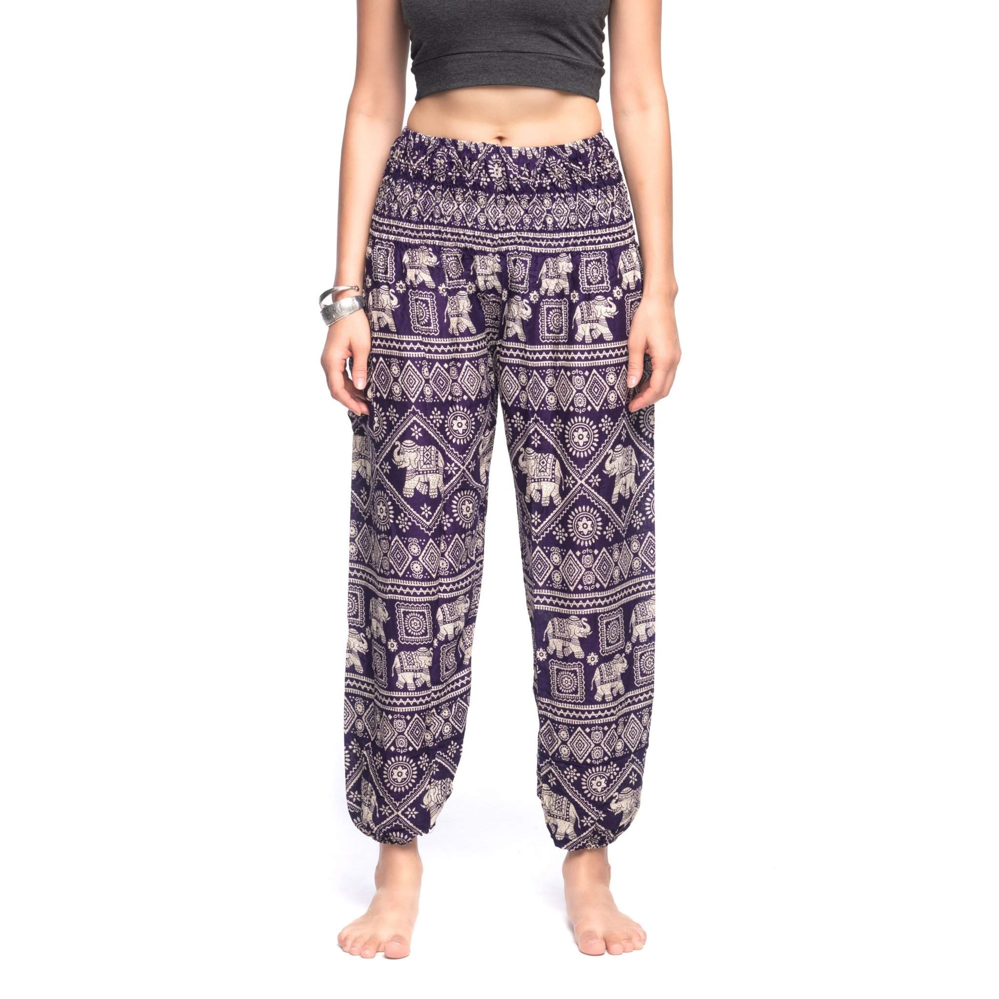 AGRA PANTS - Elastic Waist Elepanta Elastic Waist Pants - Buy Today Elephant Pants Jewelry And Bohemian Clothes Handmade In Thailand Help To Save The Elephants FairTrade And Vegan
