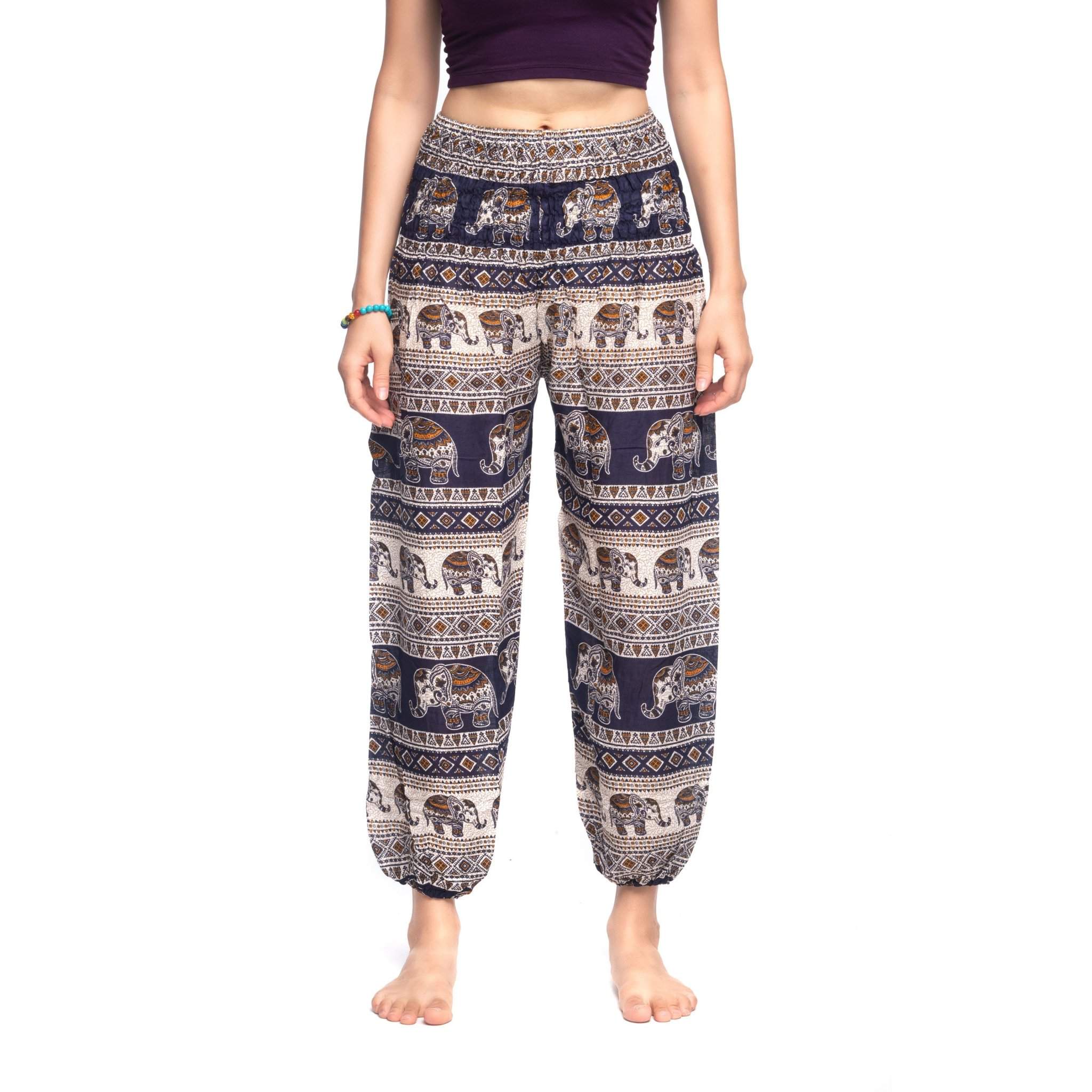ANGKOR PANTS - Elastic Waist Elepanta Elastic Waist Pants - Buy Today Elephant Pants Jewelry And Bohemian Clothes Handmade In Thailand Help To Save The Elephants FairTrade And Vegan